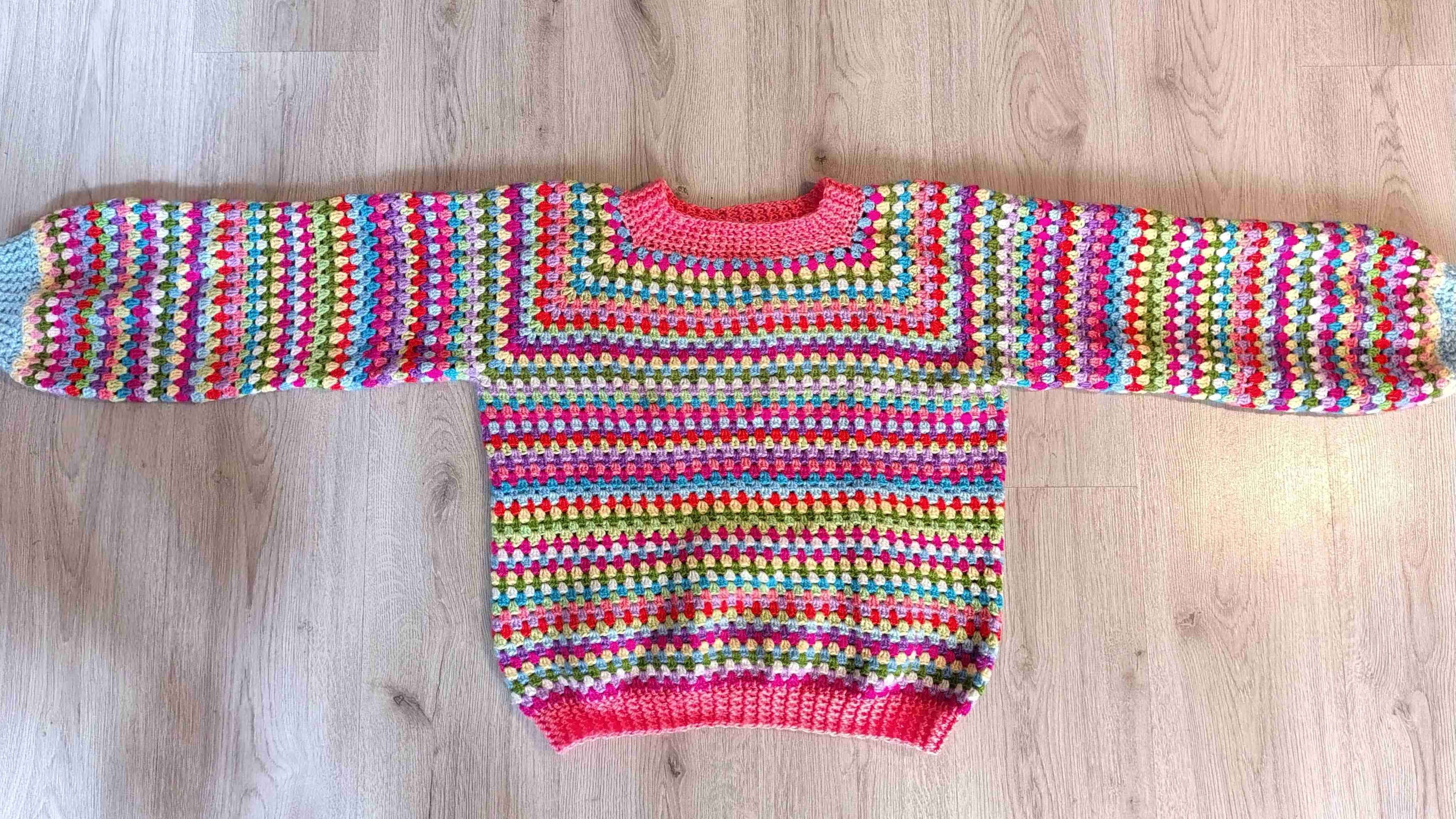 Suéter tejido multicolor - miniatura 2