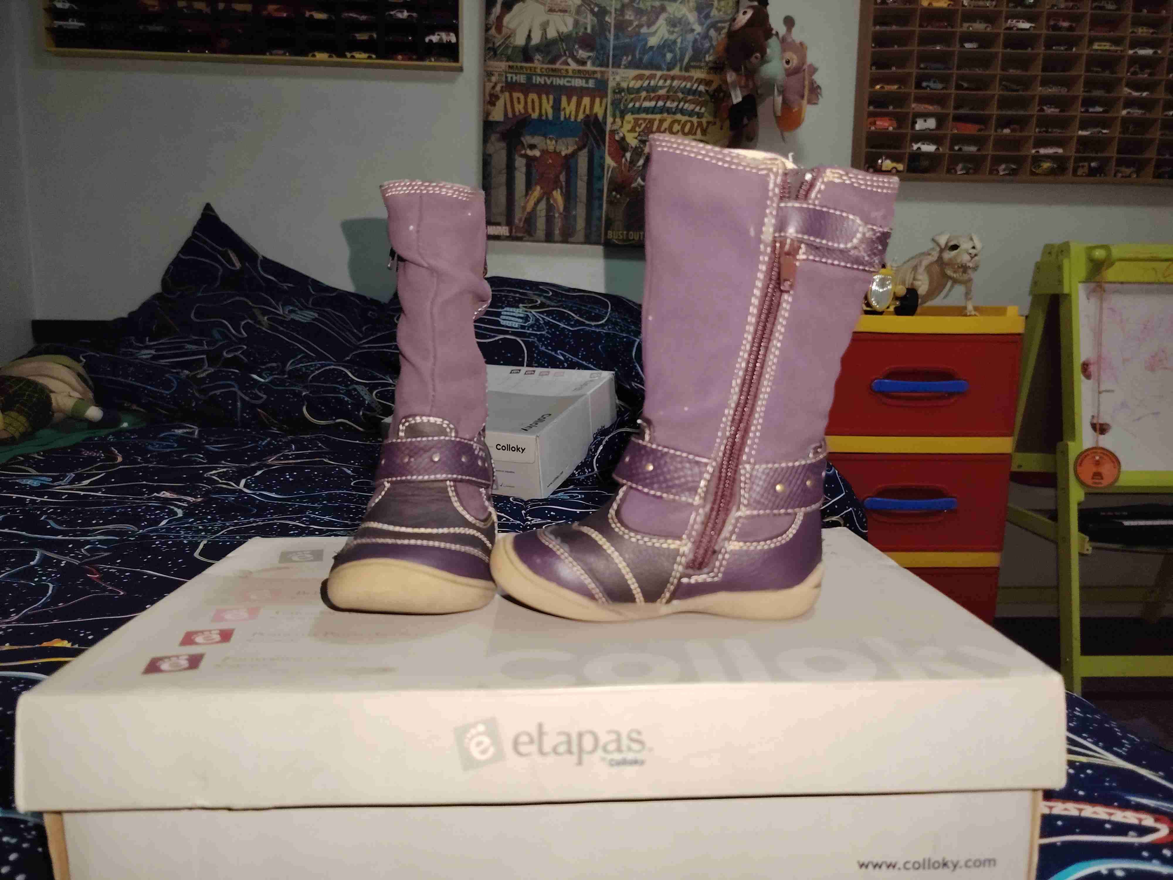 Botas moradas infantiles Colloky - miniatura 1