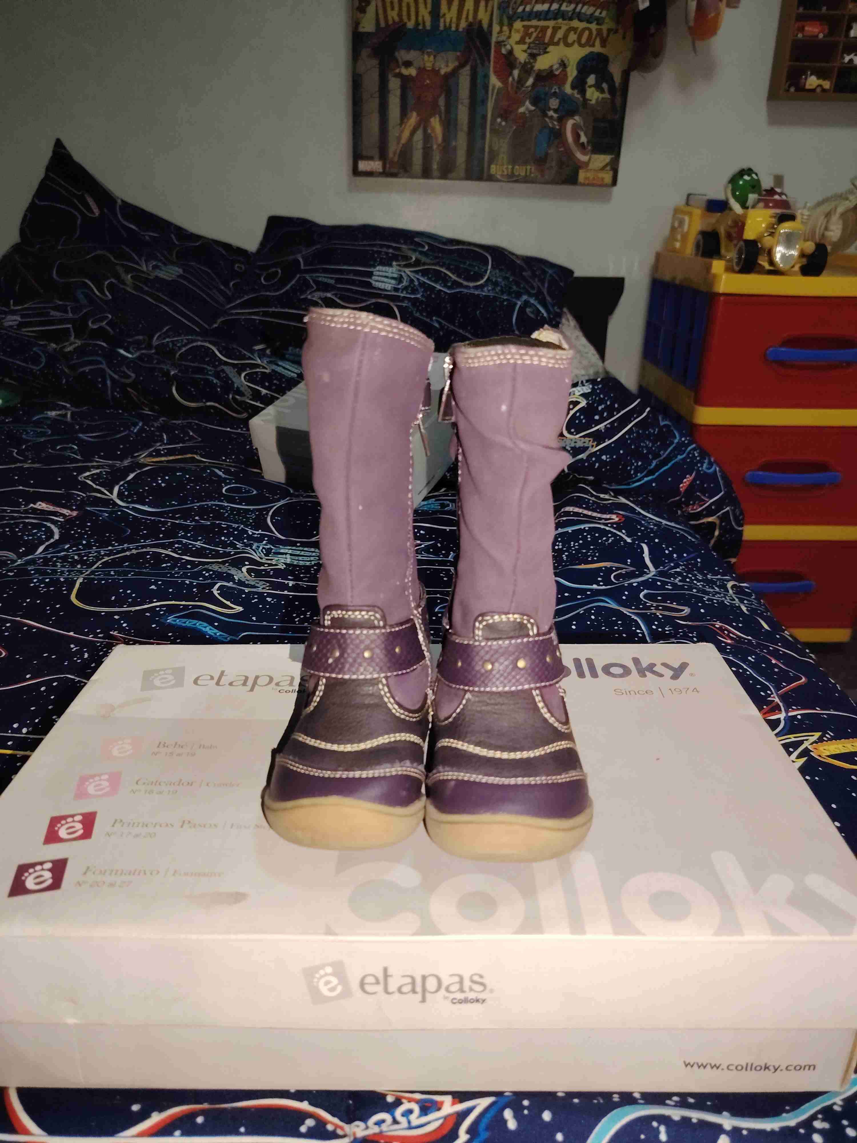 Botas moradas infantiles Colloky - miniatura 2