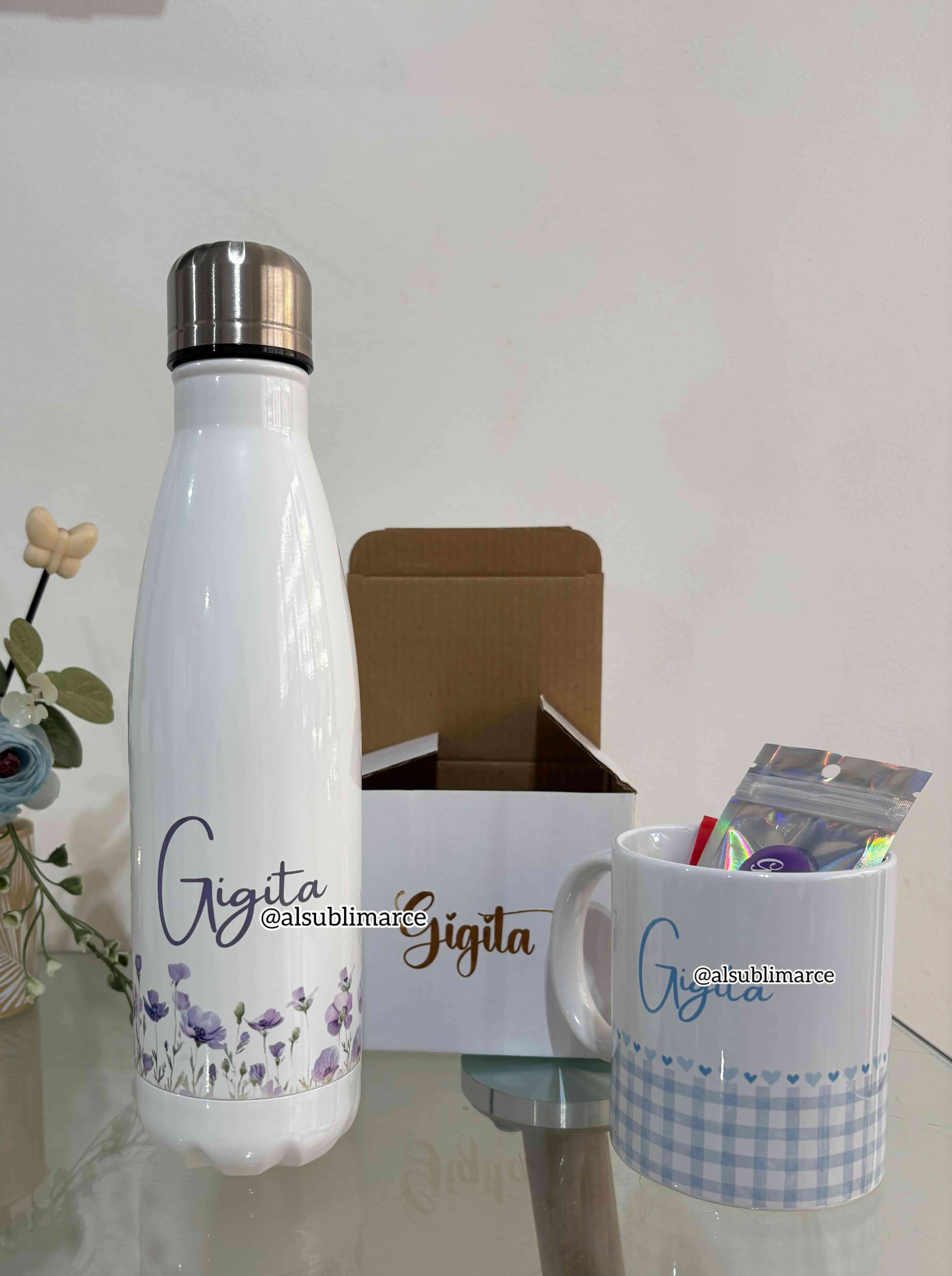 Taza personalizada con diseño floral - miniatura 2