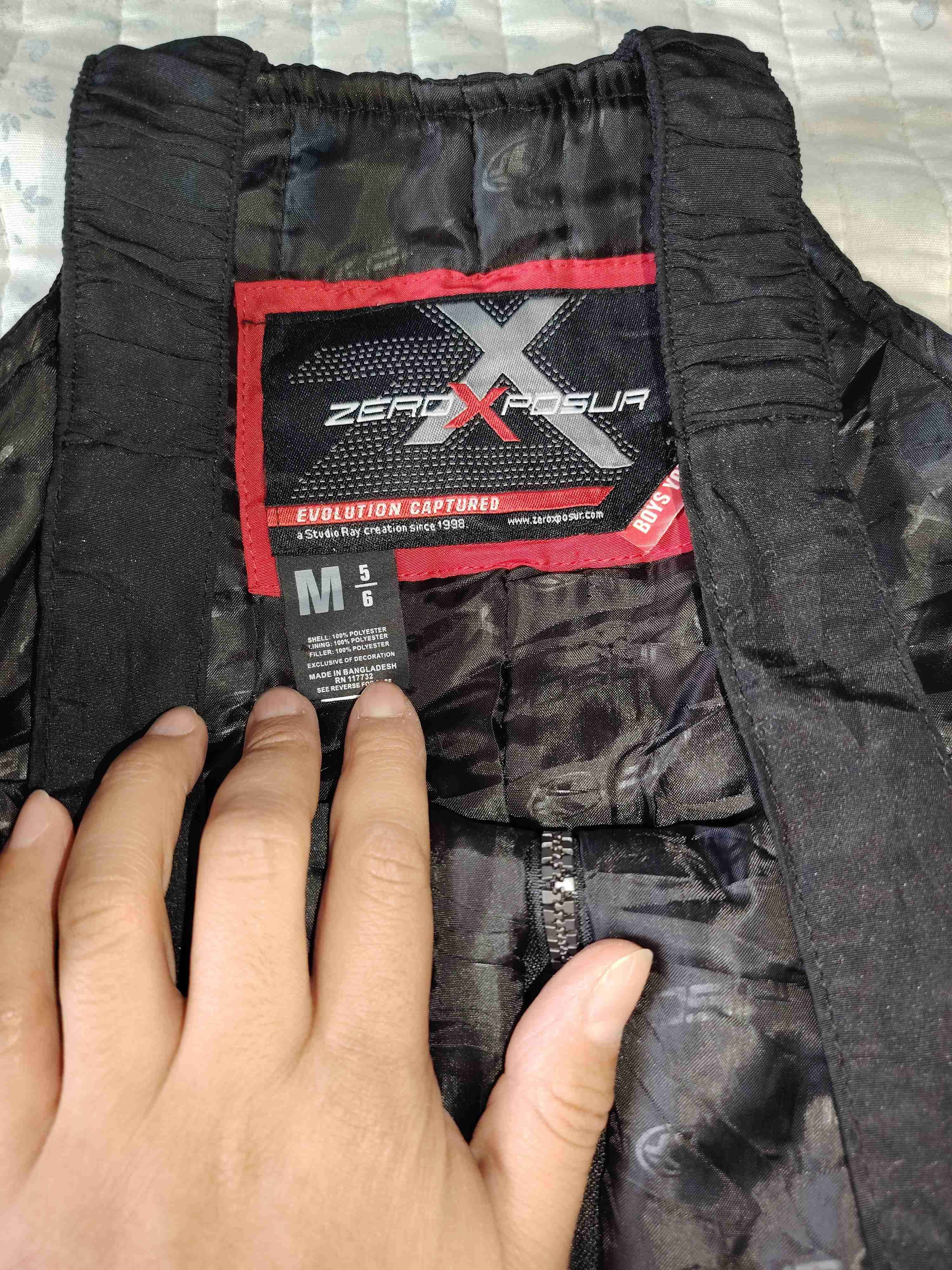 Pantalones de nieve negros con rojo - miniatura 2