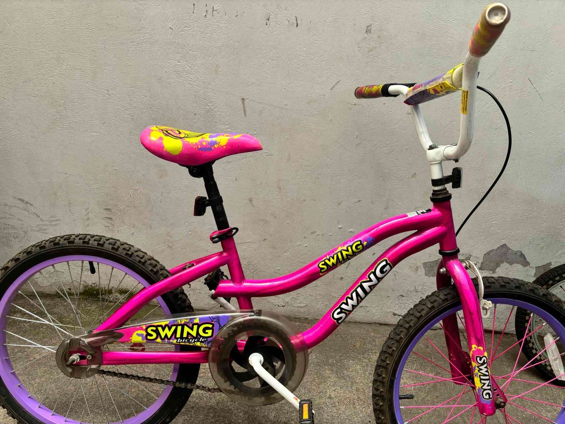 Bicicleta infantil Swing rosa - miniatura 2