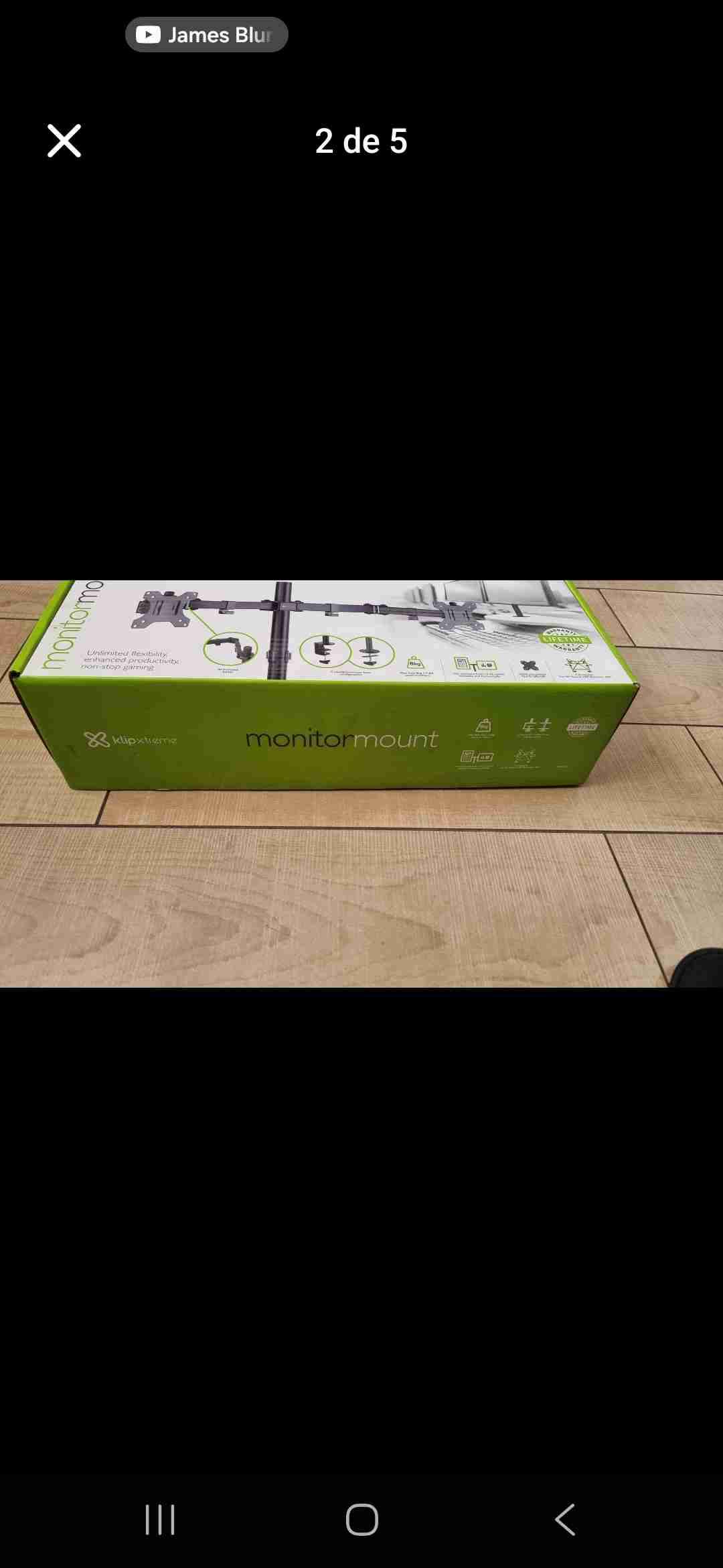 Soporte dual monitore Klip Xtreme - miniatura 3