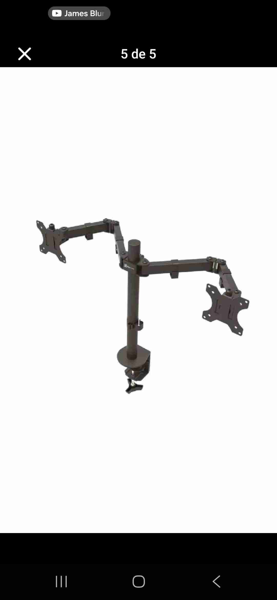 Soporte dual monitore Klip Xtreme - miniatura 4