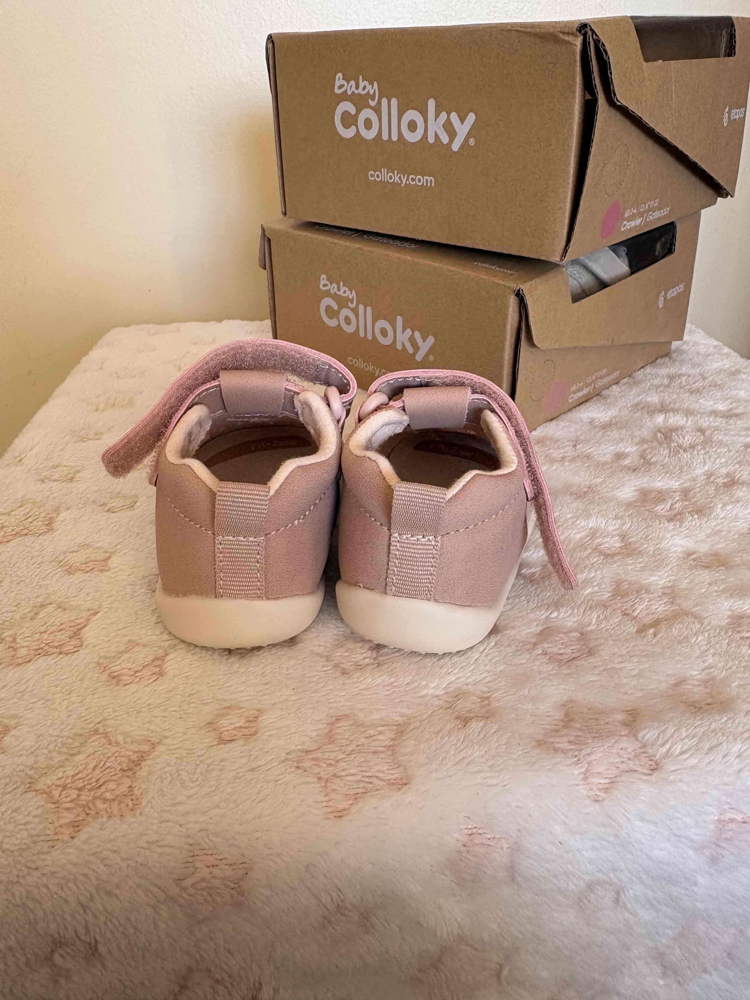 Zapatillas bebé Colloky beige y lilas - miniatura 6