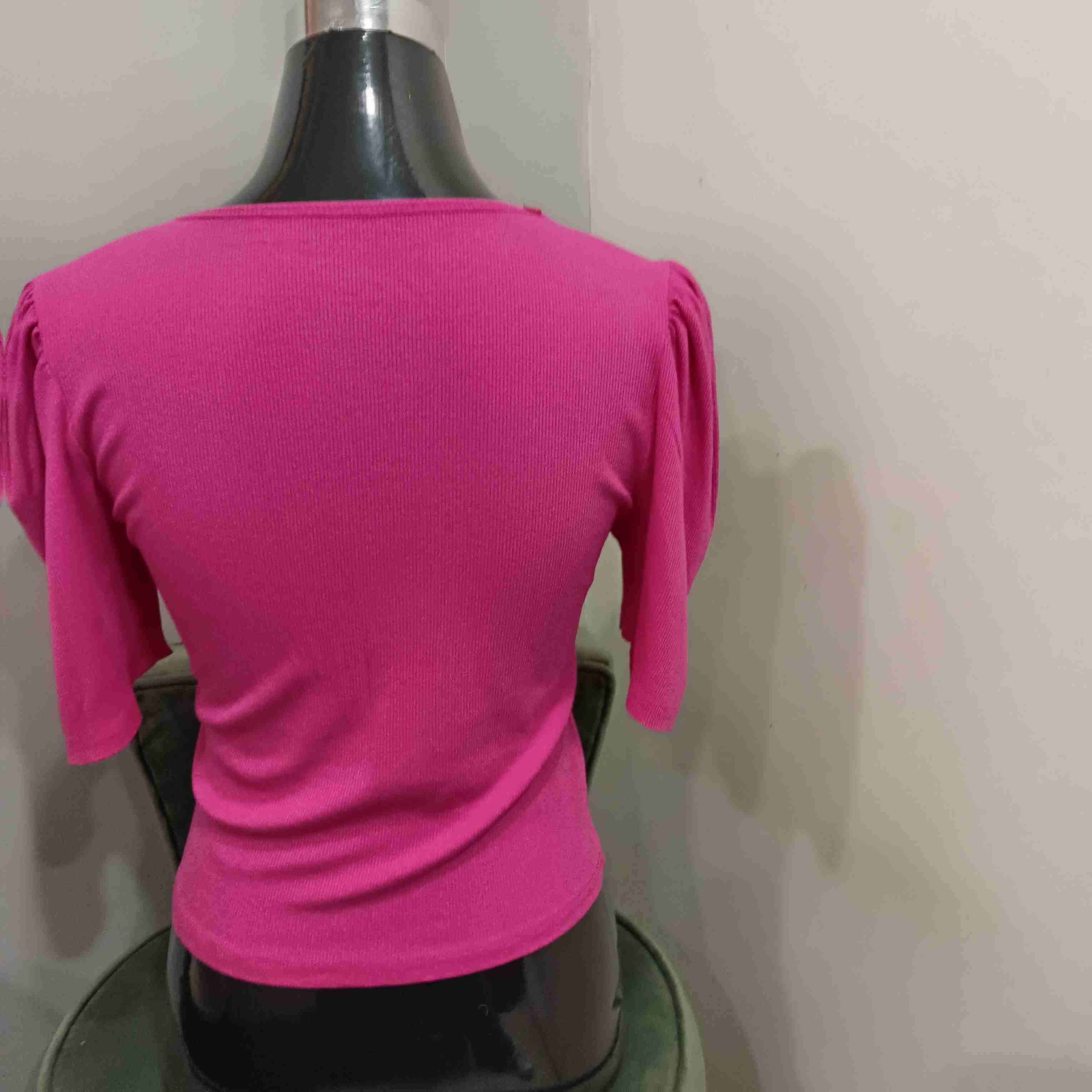 Polera fucsia Manga Princesa Talla S/M - miniatura 2