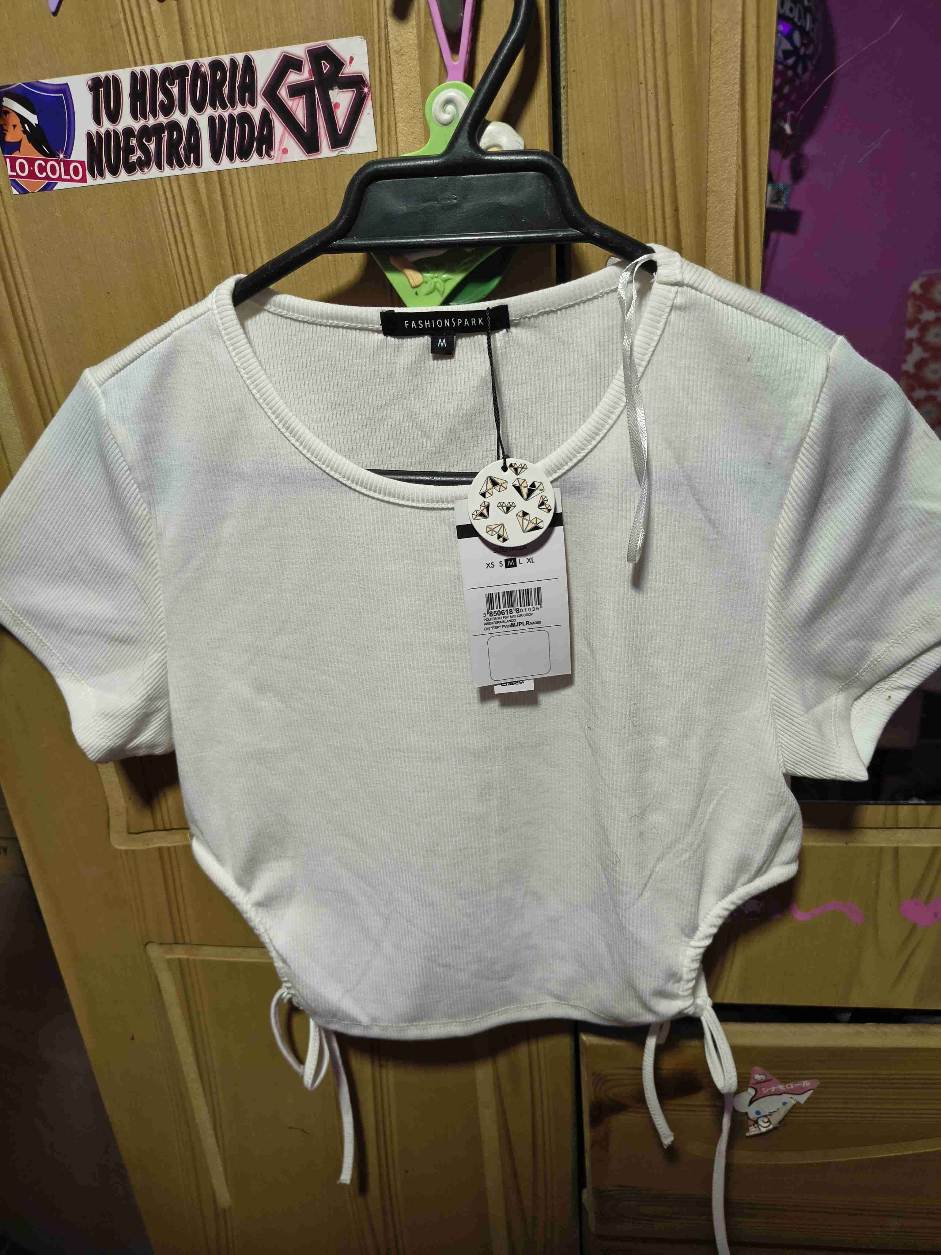 Polera blanca ajustable Fashionpark