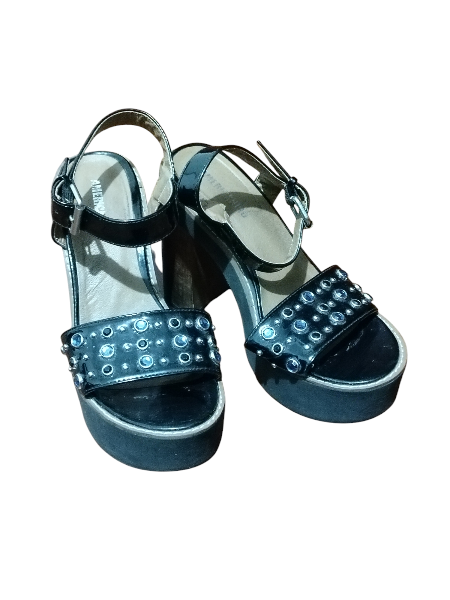 Sandalias Americanino negras con plataforma - miniatura 1