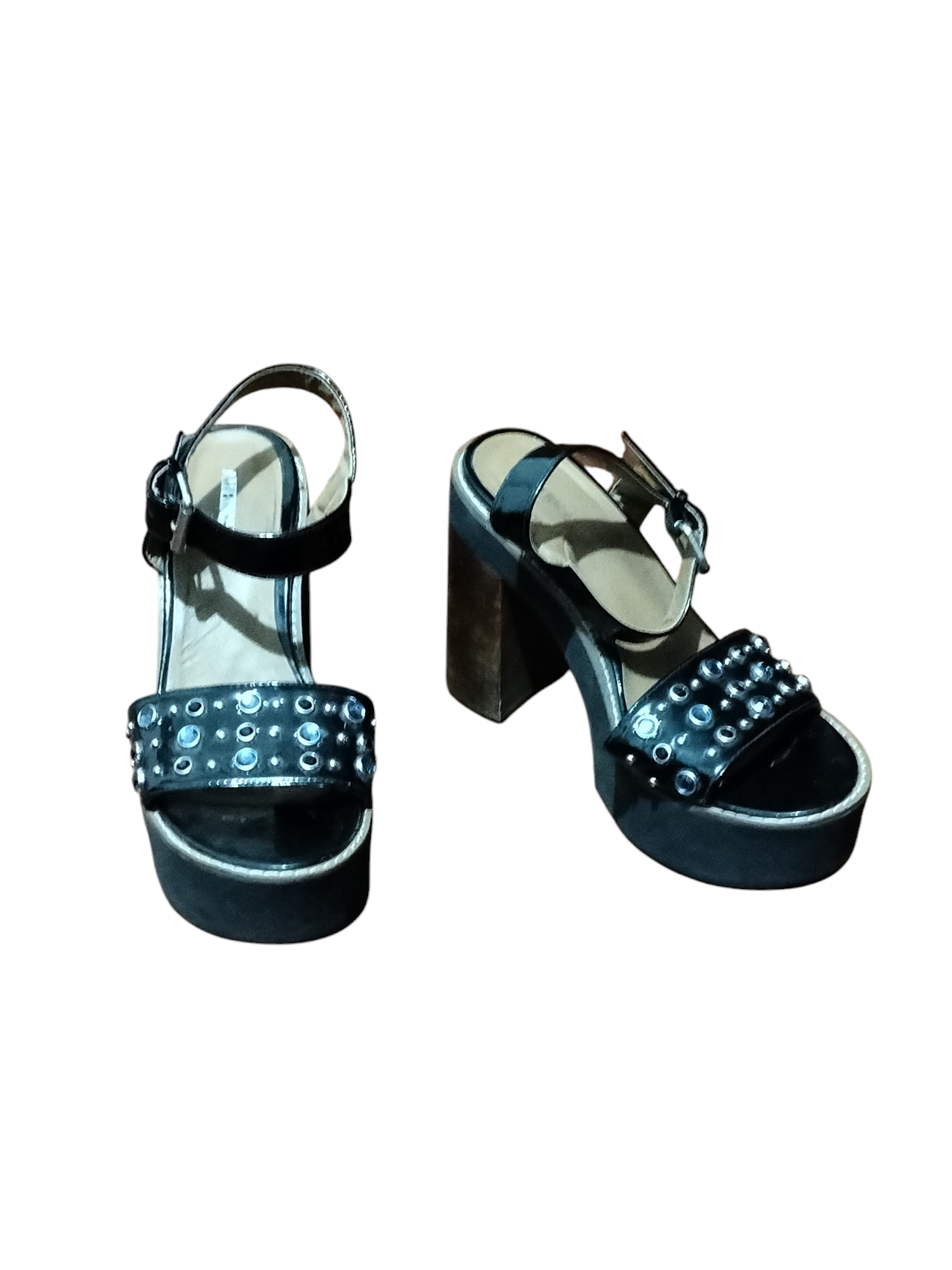 Sandalias Americanino negras con plataforma - miniatura 2