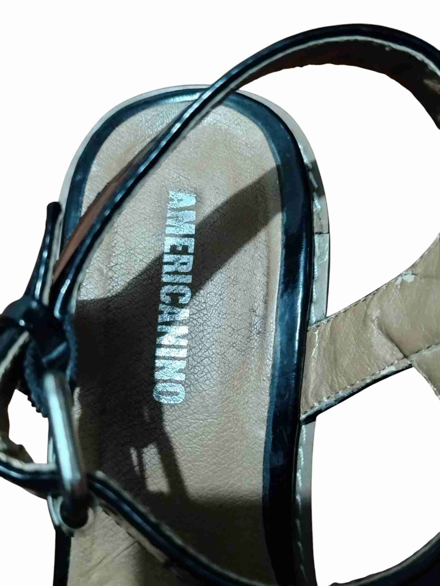 Sandalias Americanino negras con plataforma - miniatura 4