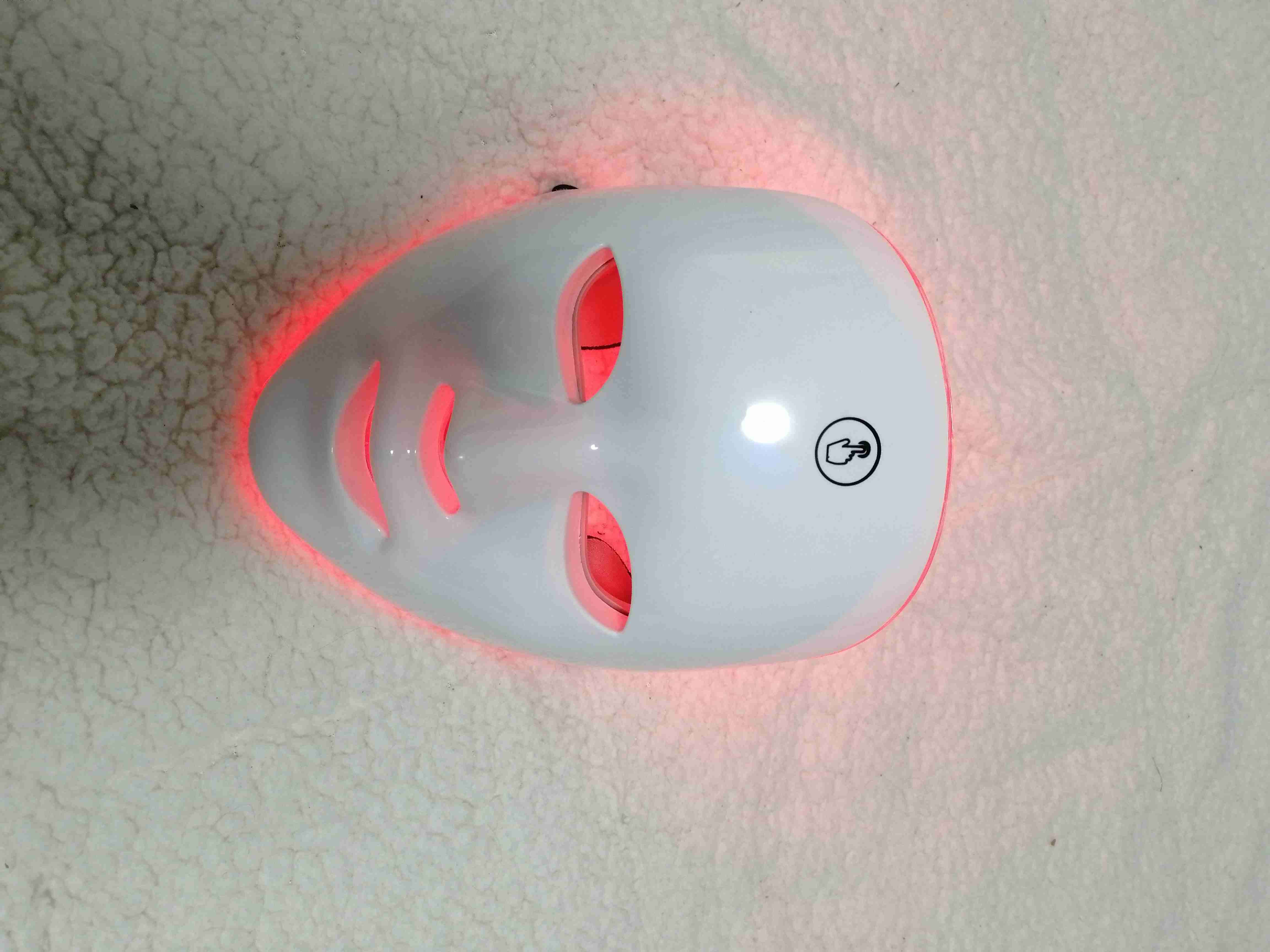 Máscara facial LED blanca - miniatura 2