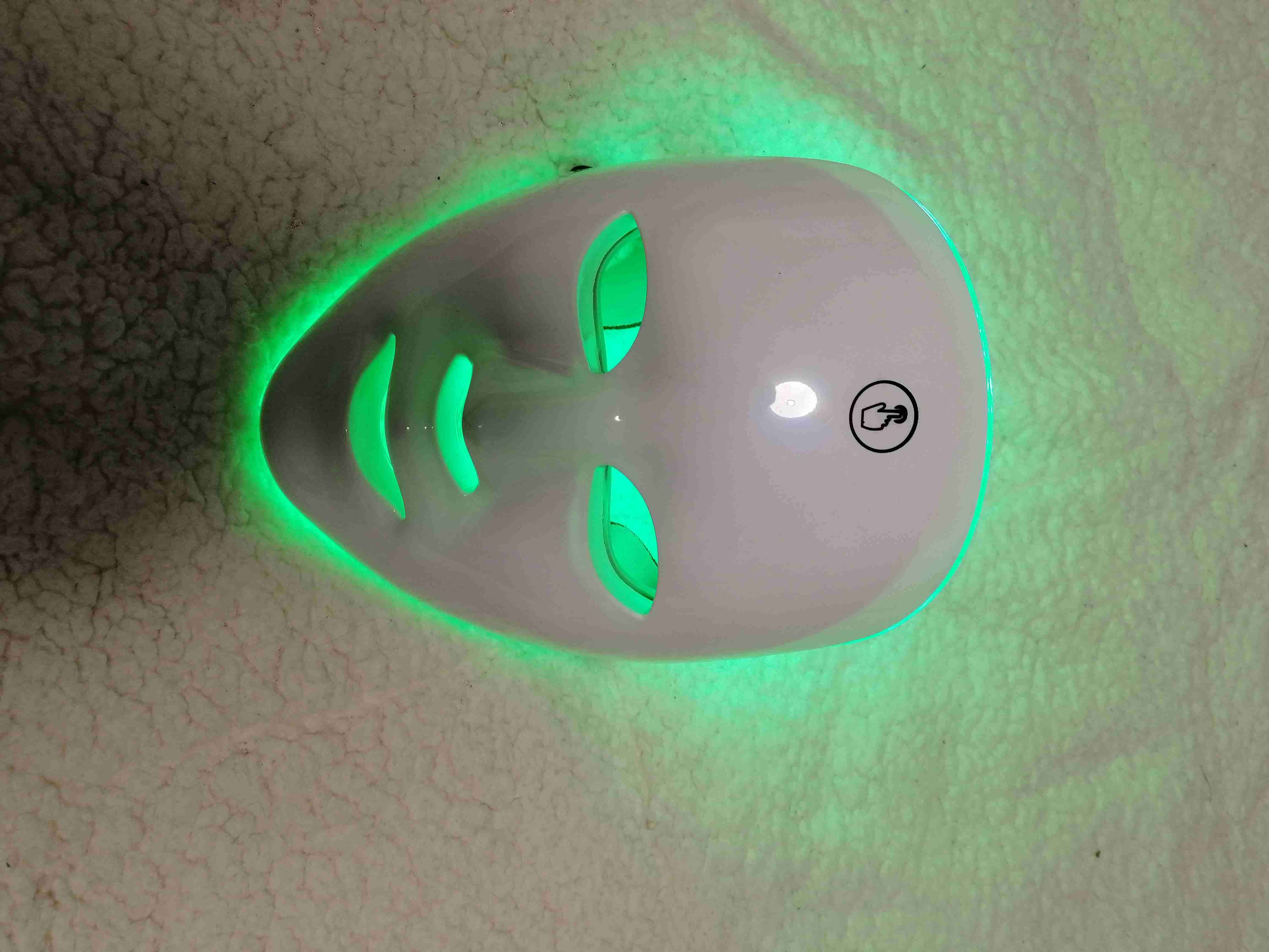 Máscara facial LED blanca - miniatura 3