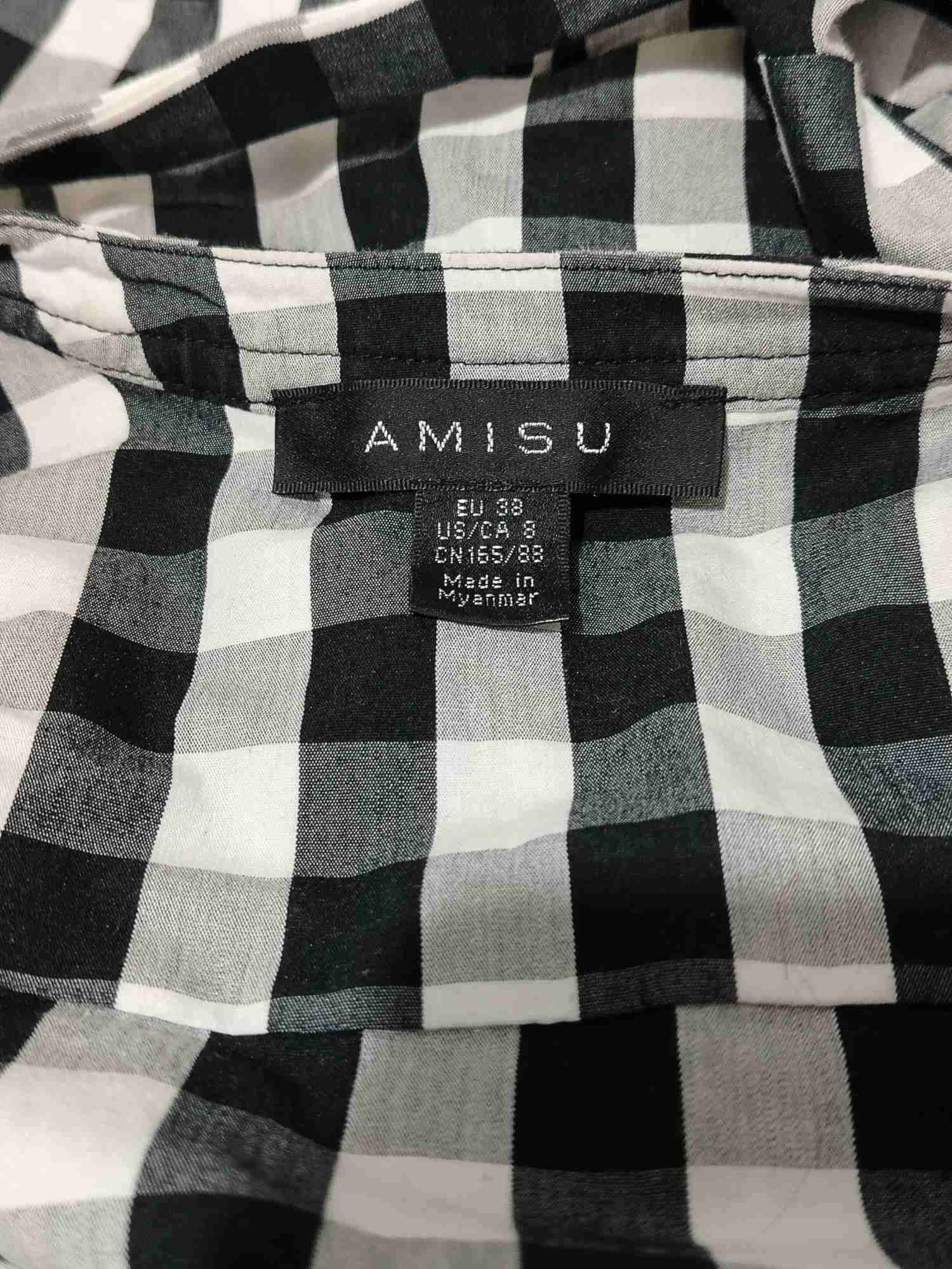 Vestido de cuadros blanco y negro pinup - miniatura 4