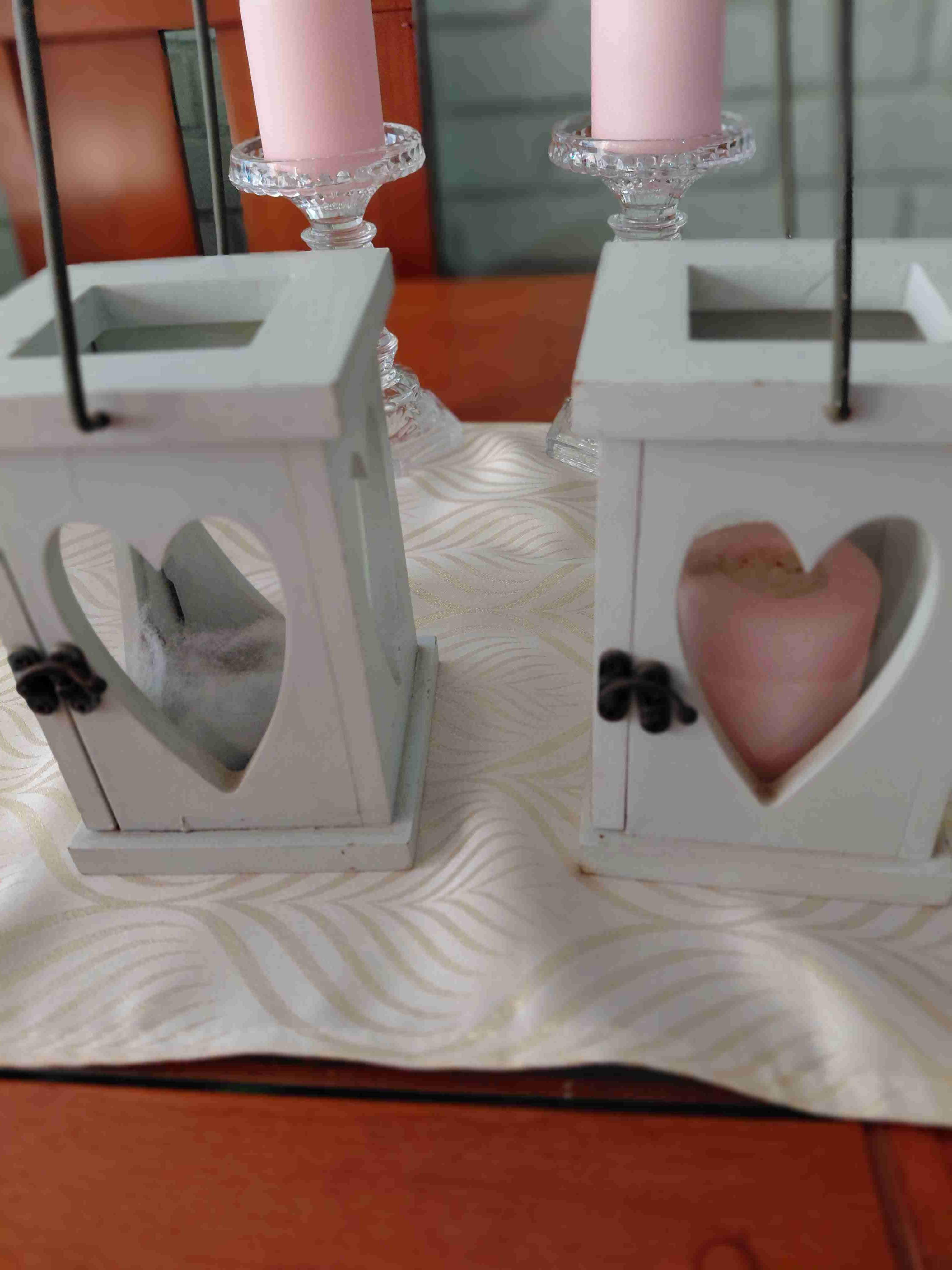 Faroles decorativos blancos y candelabros precio p - miniatura 2