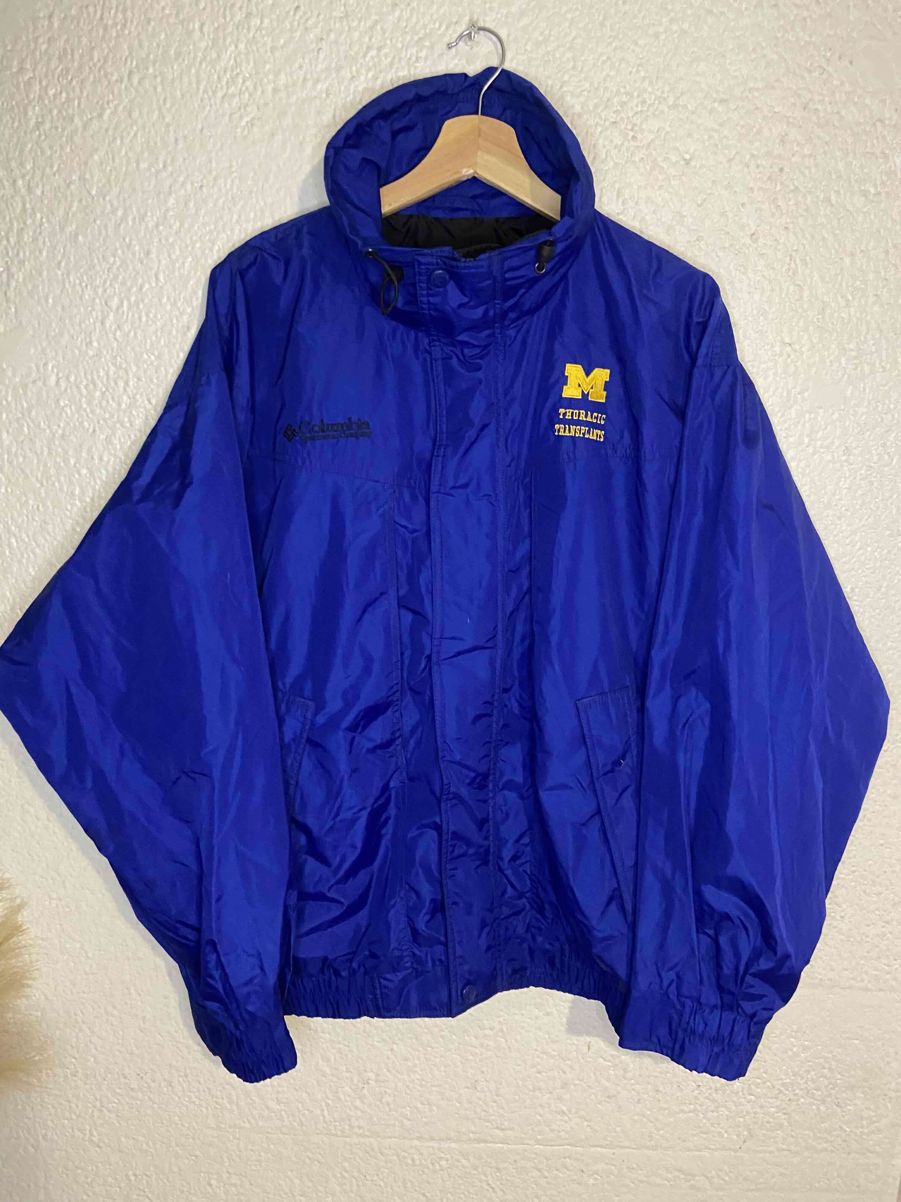 Chaqueta azul Columbia con capucha