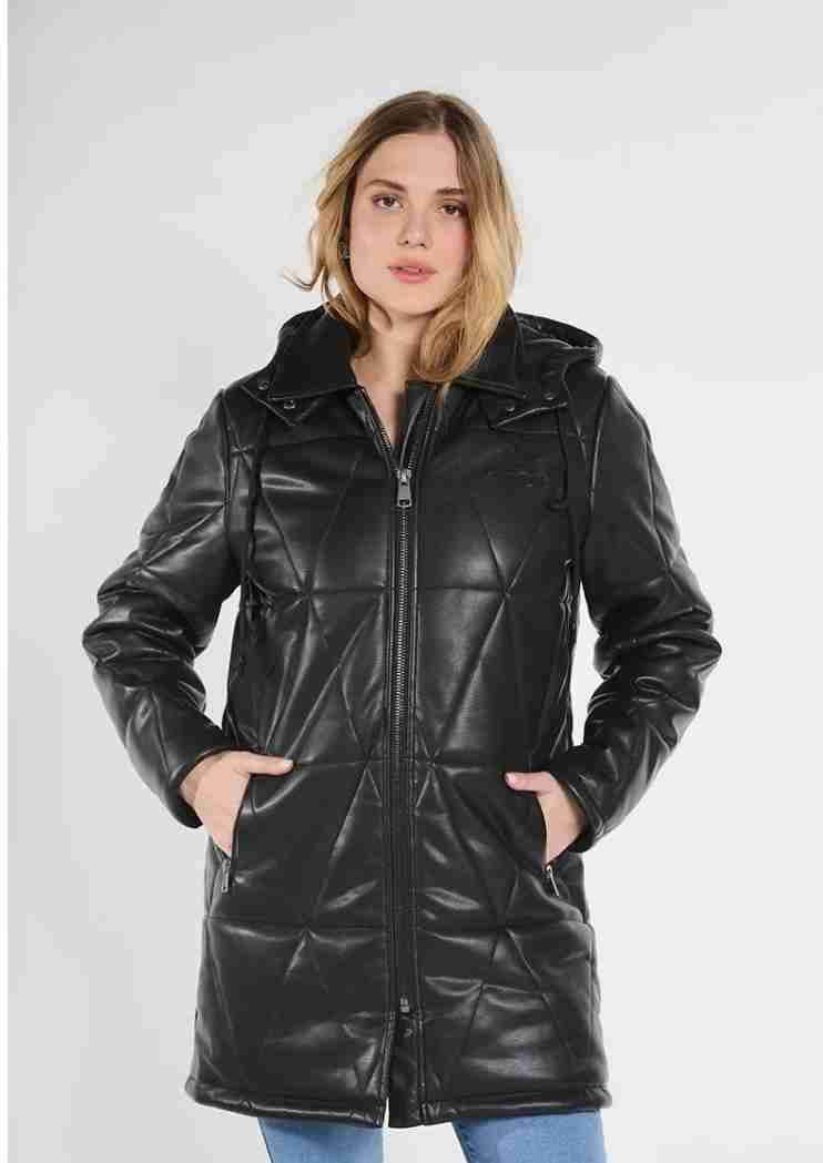 Chaqueta negra con capucha - miniatura 2