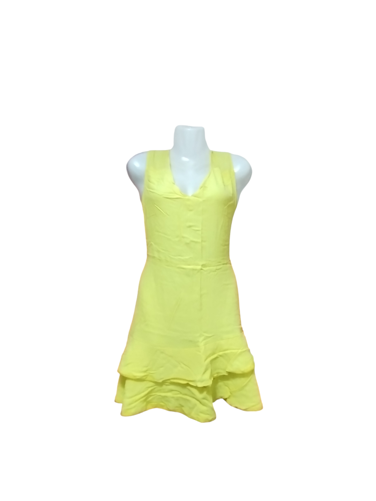 Vestido amarillo con vuelos - miniatura 1