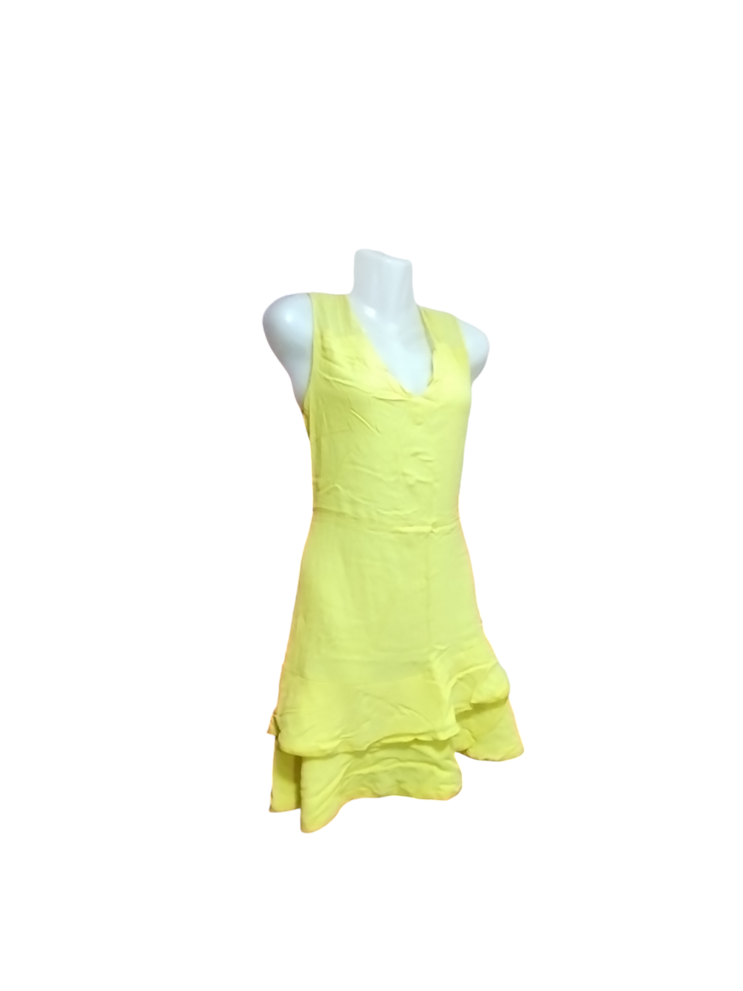 Vestido amarillo con vuelos - miniatura 2