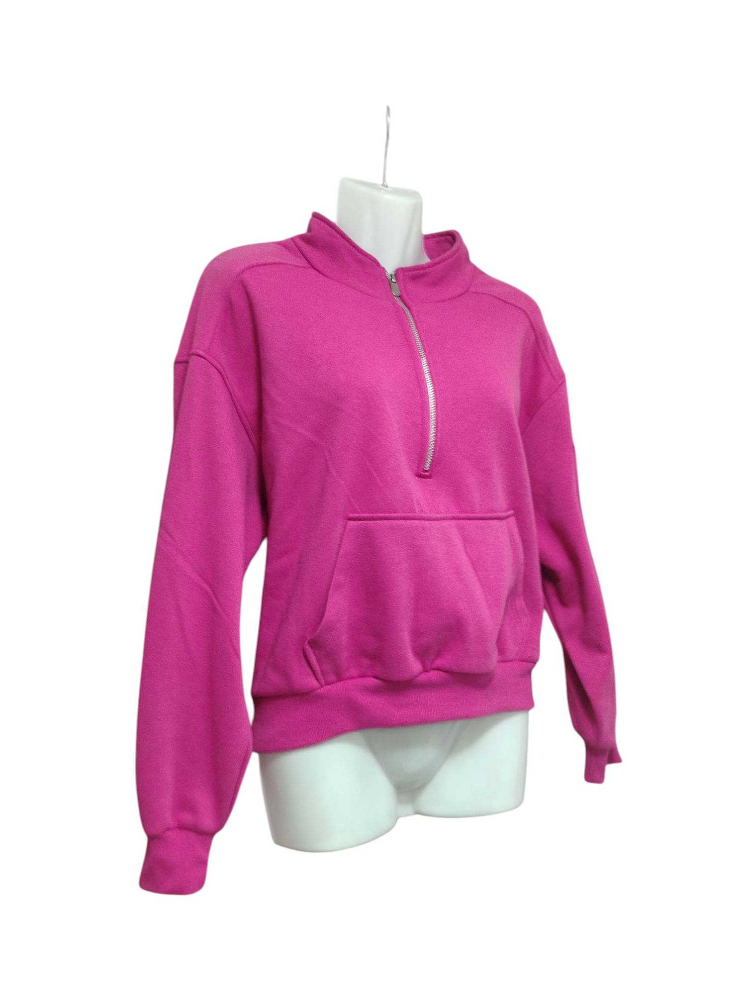 Polerón fuxia con cierre - miniatura 1