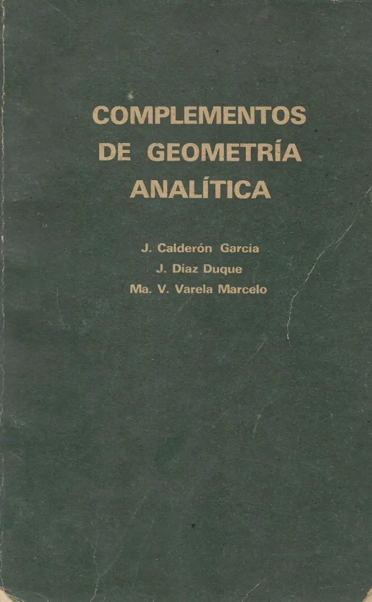 Libro Complementos de Geometría Analítica Calderón - miniatura 1