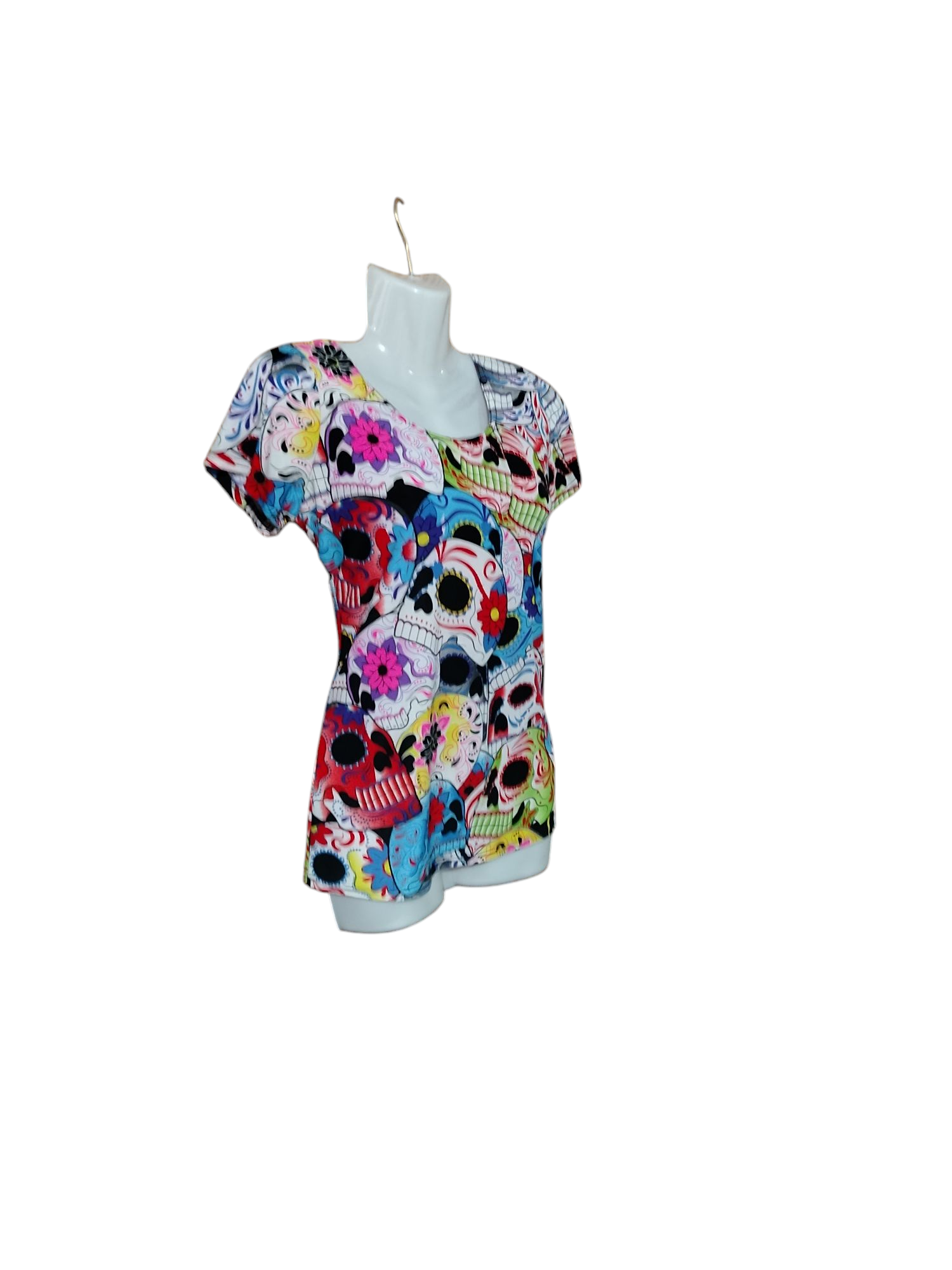 Polera estampado calaveras coloridas - miniatura 2