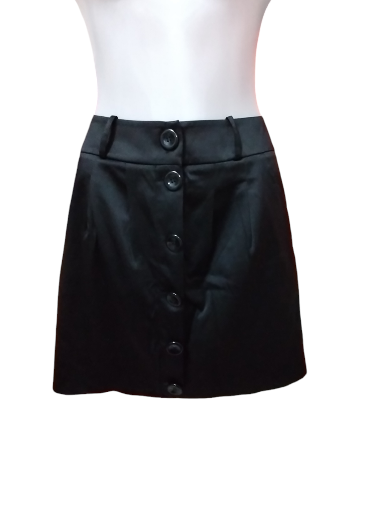 Falda IO negra con botones - miniatura 2