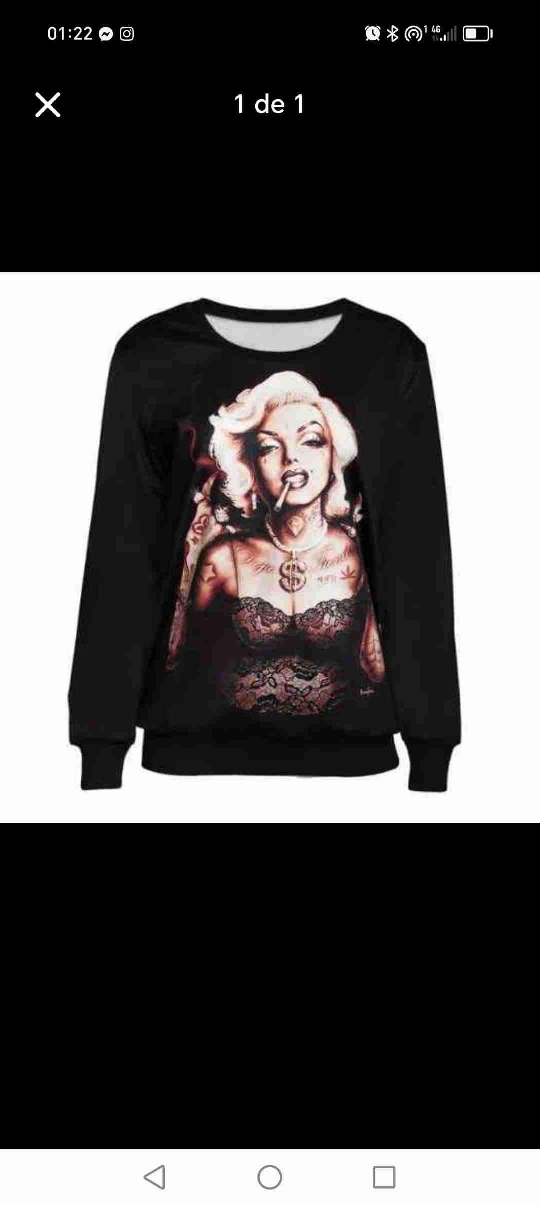 Polerón negro gráfico