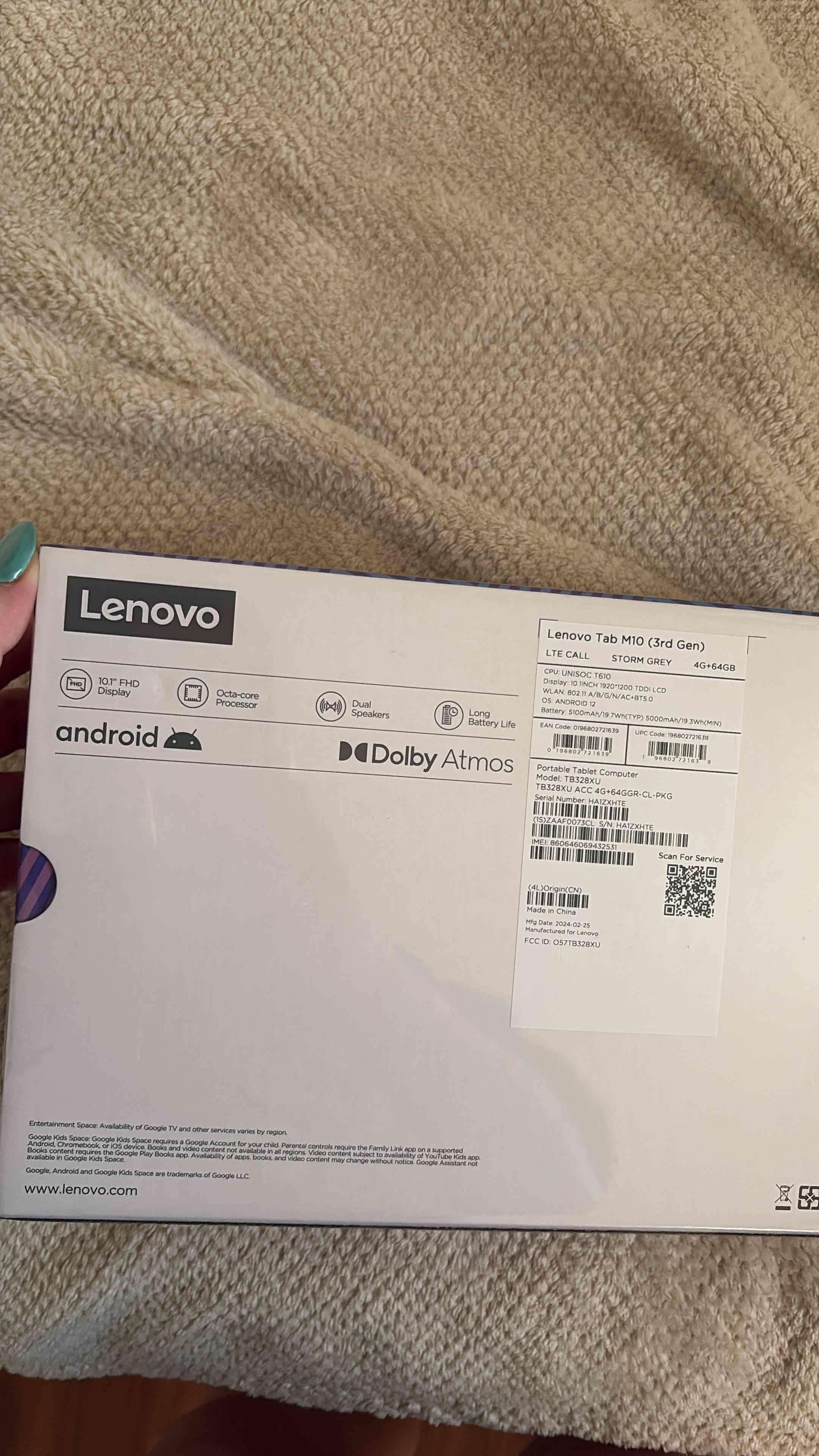 Tablet Lenovo Tab M10 nueva - miniatura 3