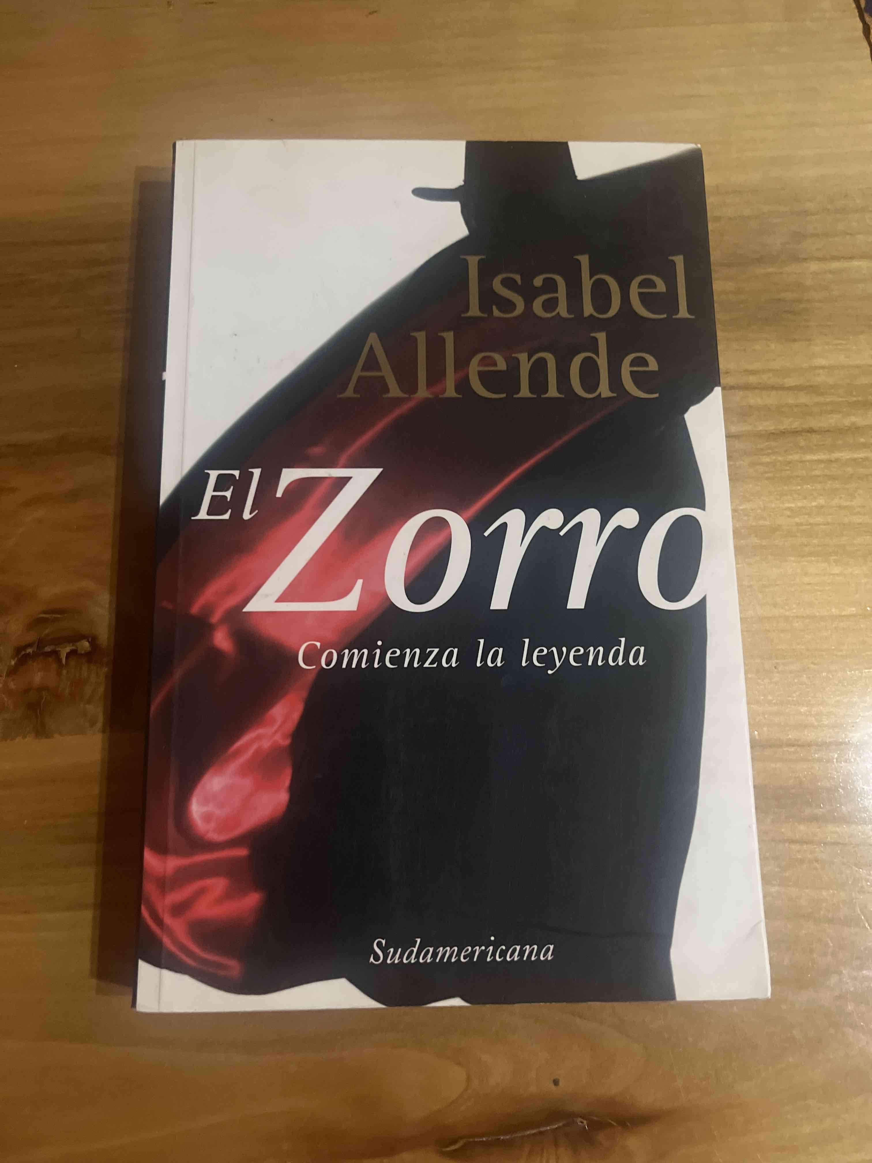 Libro 'El Zorro' de Isabel Allende
