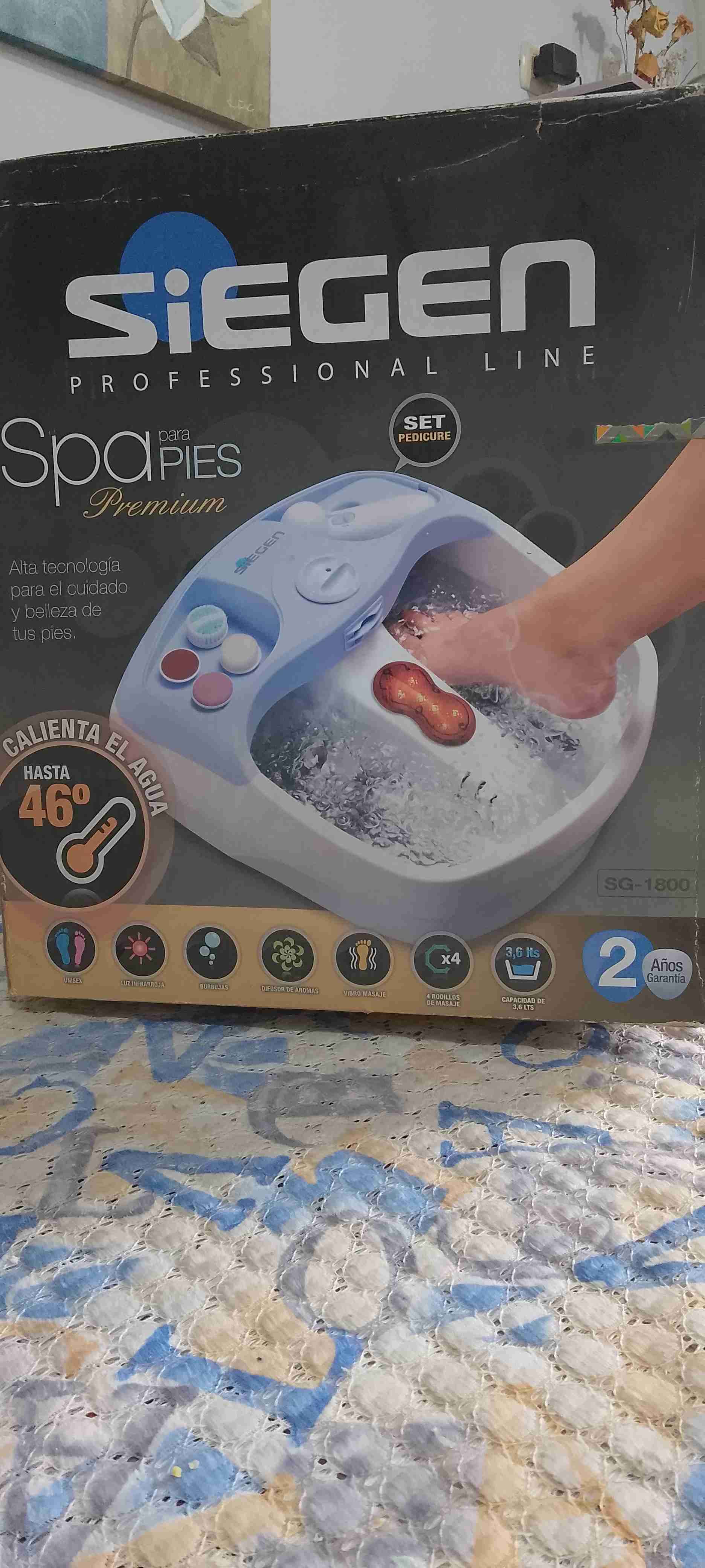 Masajeador de pies eléctrico azul - miniatura 2