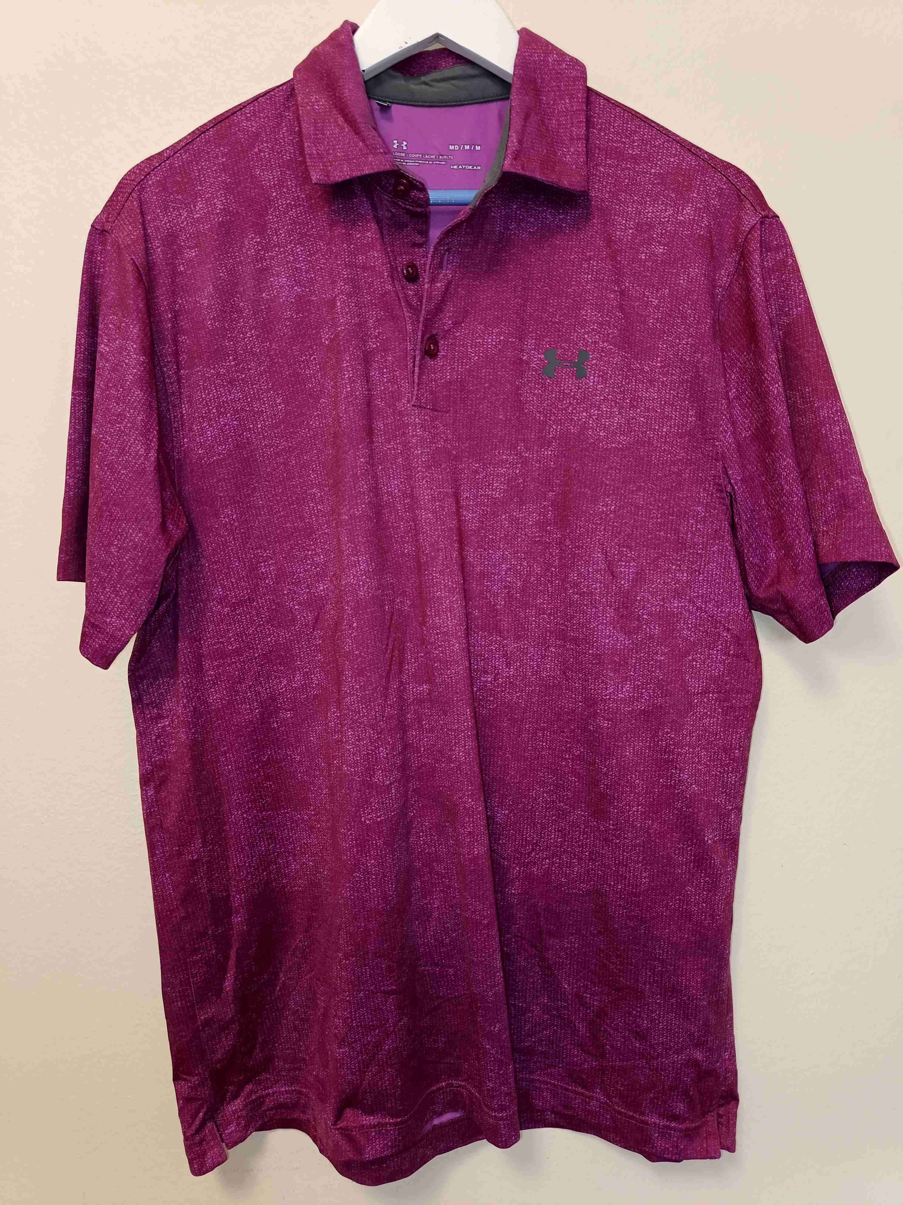 Polo deportiva morada Under Armour - miniatura 1