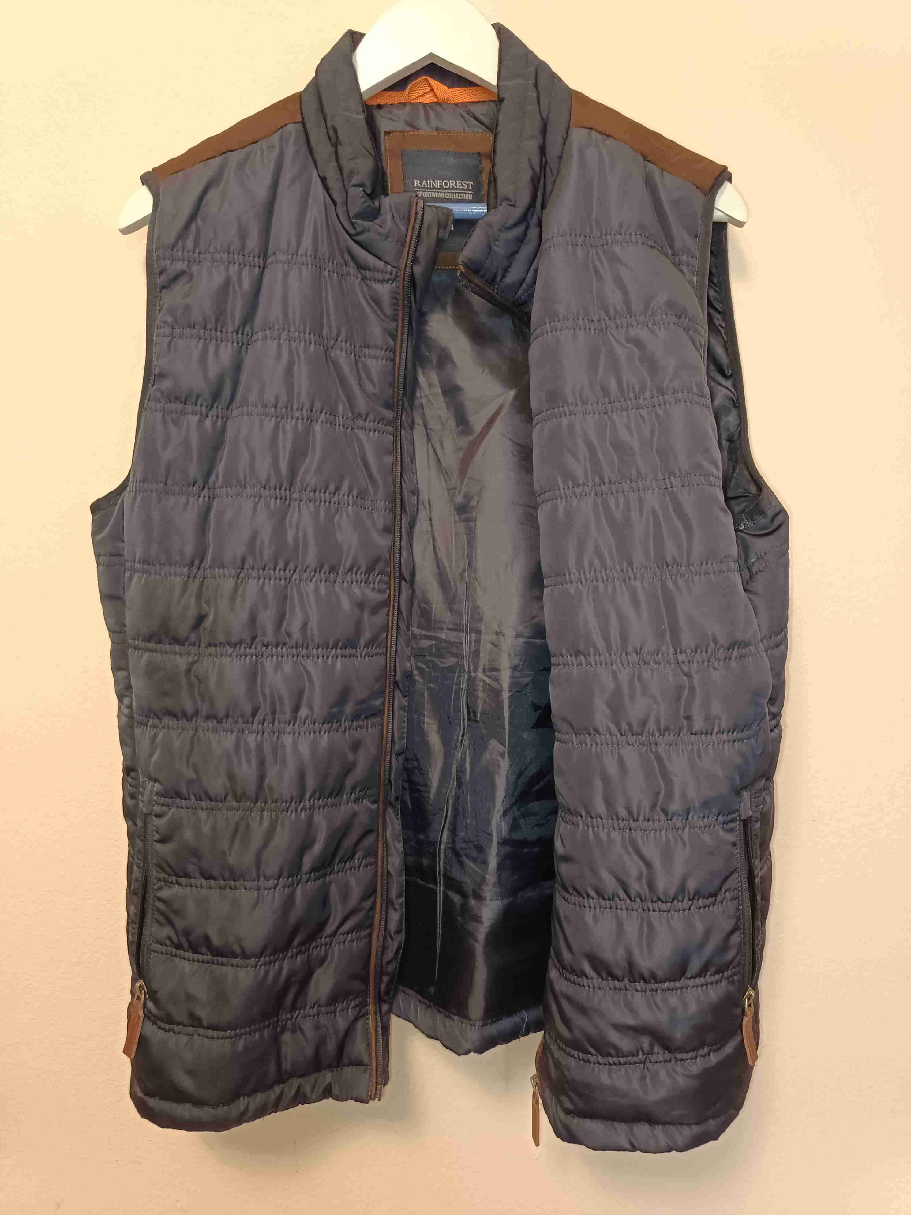 Chaleco acolchado gris oscuro - miniatura 1