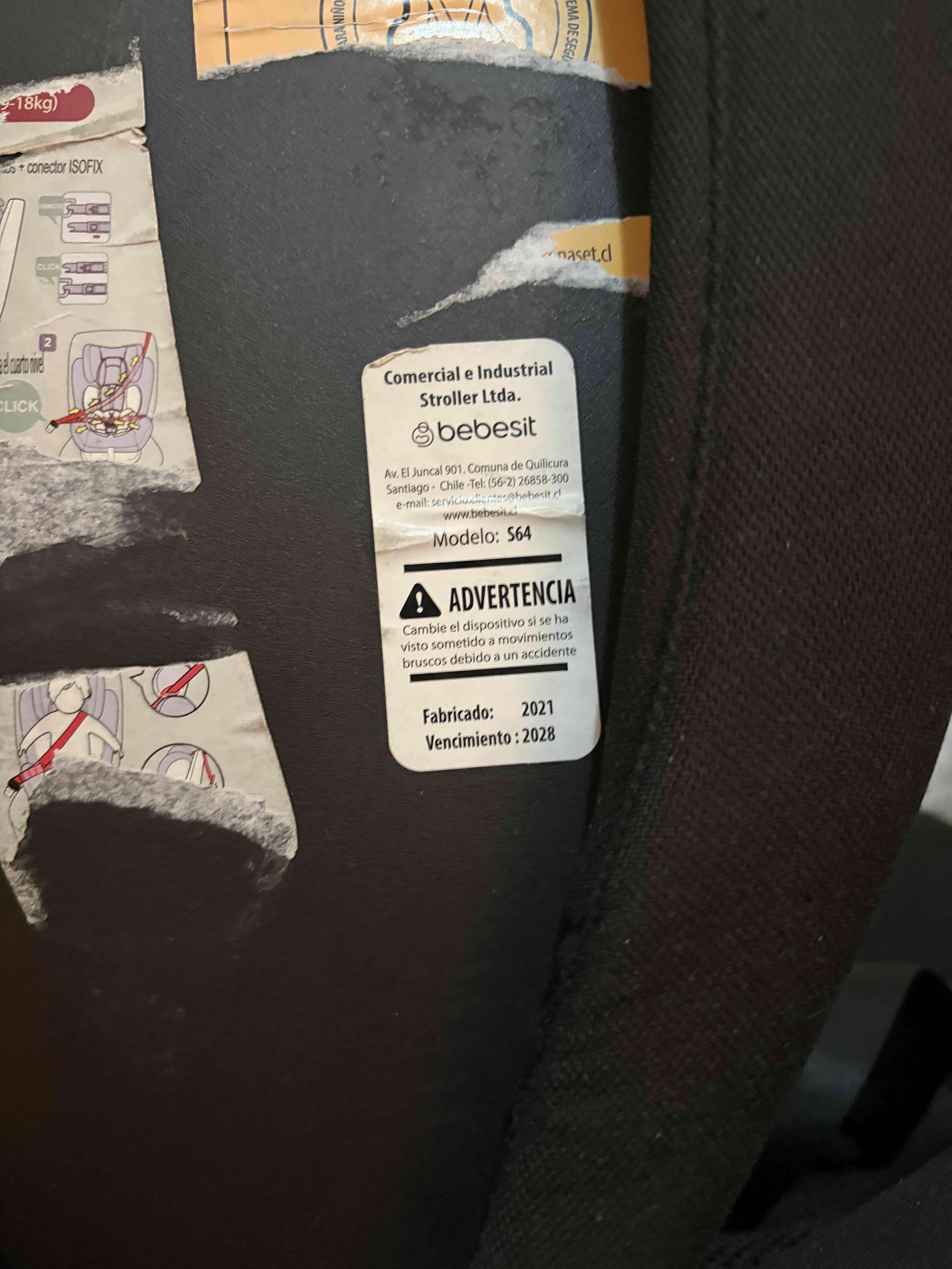 Silla de auto Bebesit negra - miniatura 3