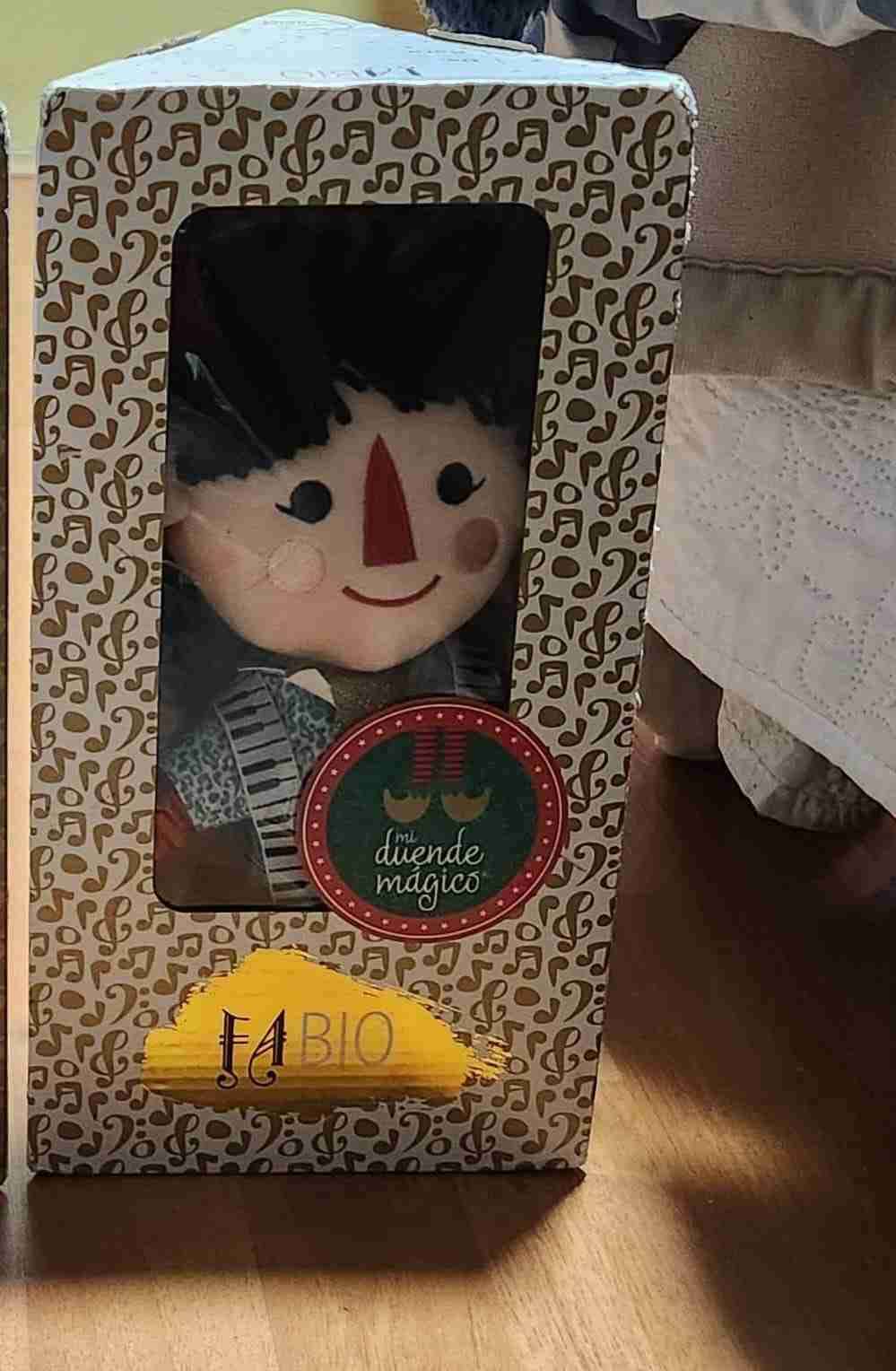 Muñeco duende Fabio en caja