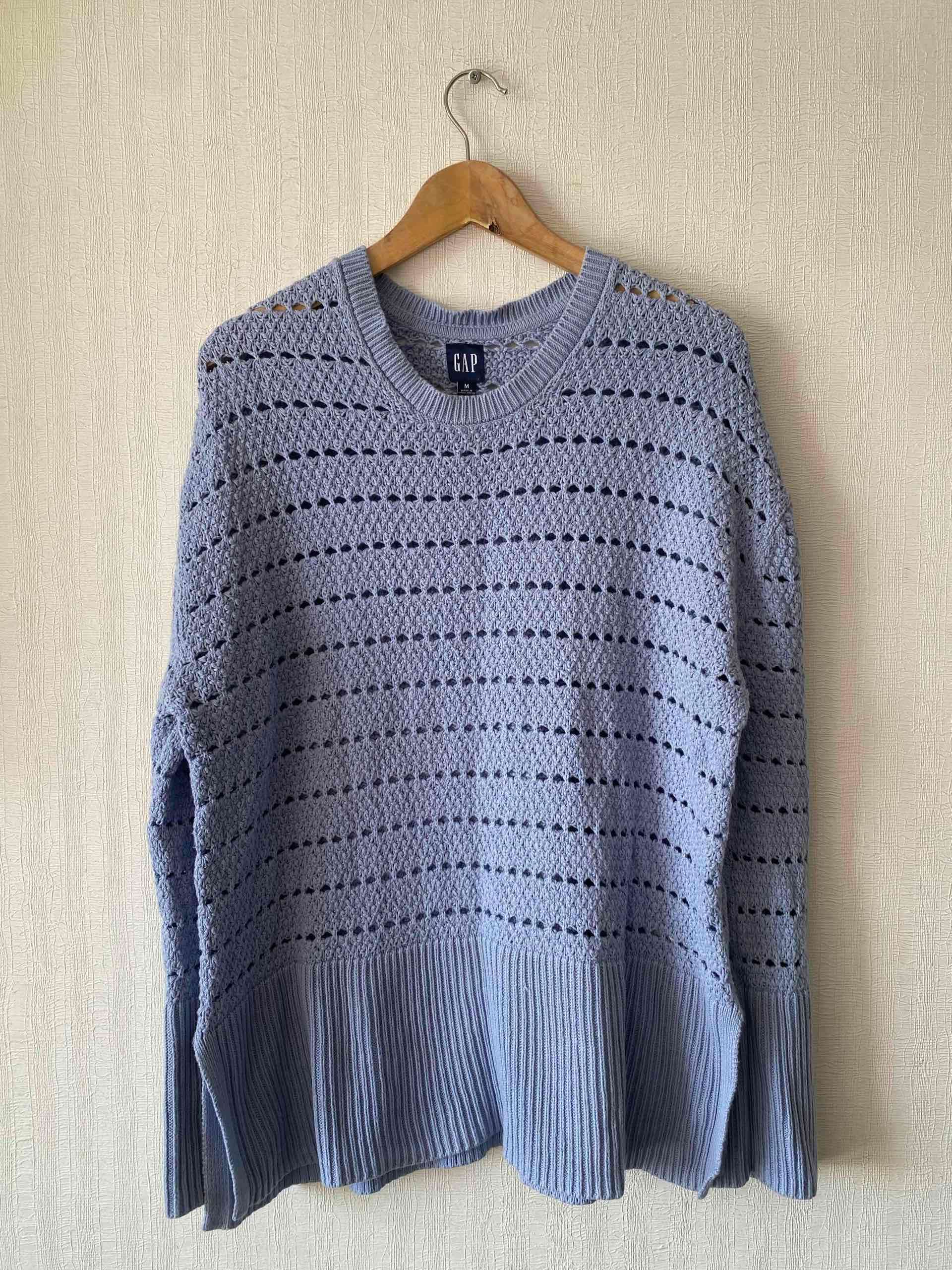 Suéter color Jacinto con diseño perforado - miniatura 5