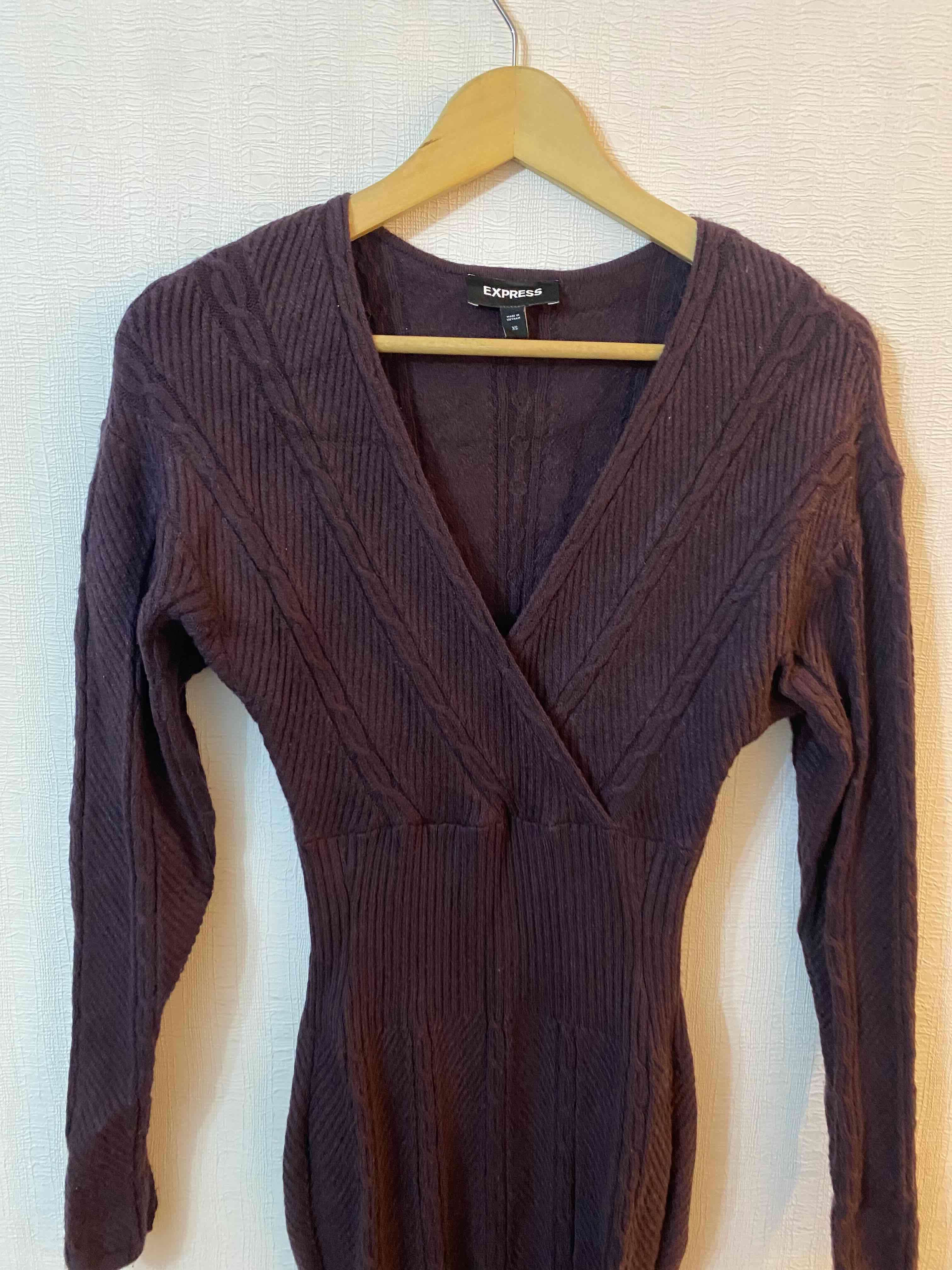 Vestido largo burdeo Marca express - miniatura 5