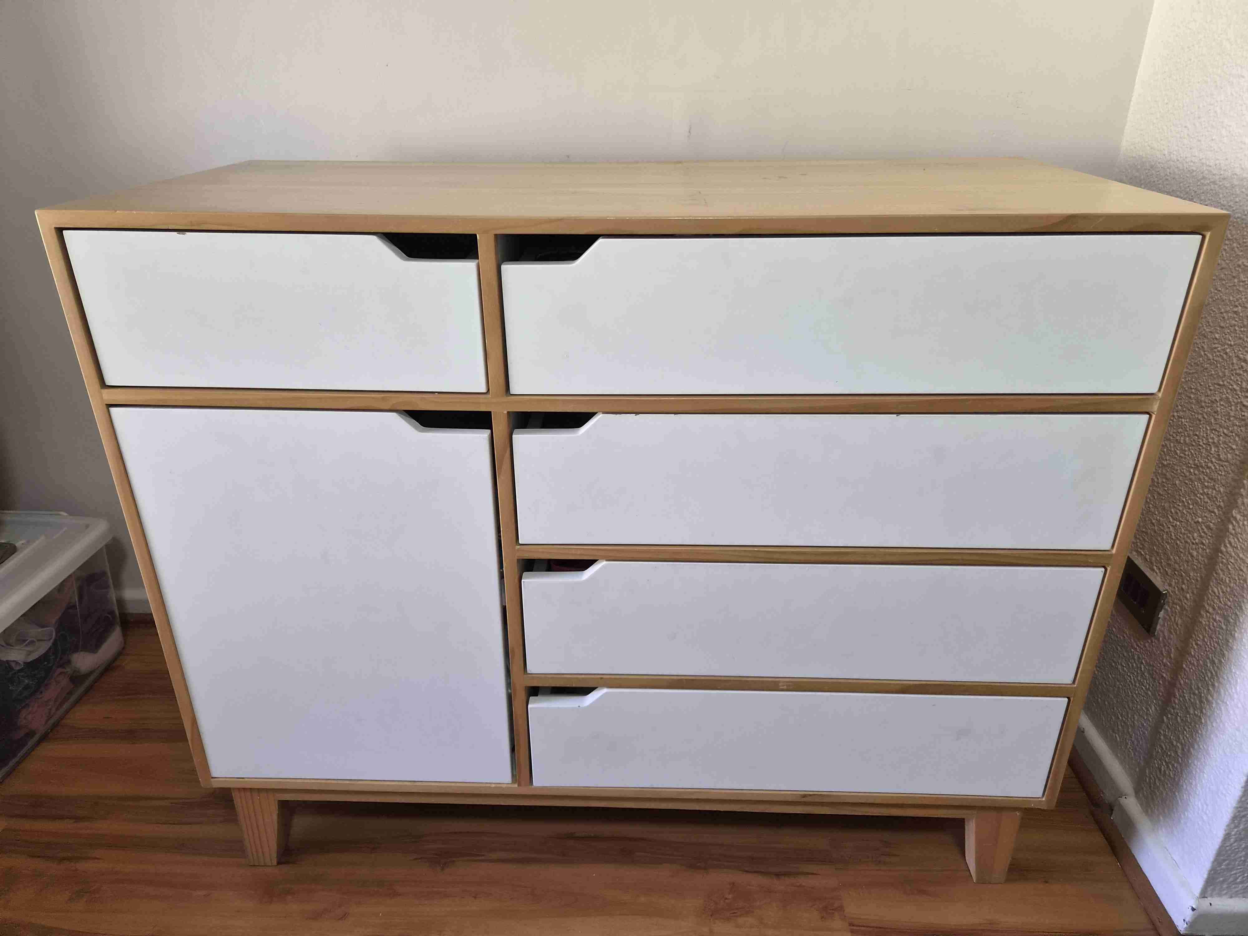 Cómoda mudador de madera - miniatura 1