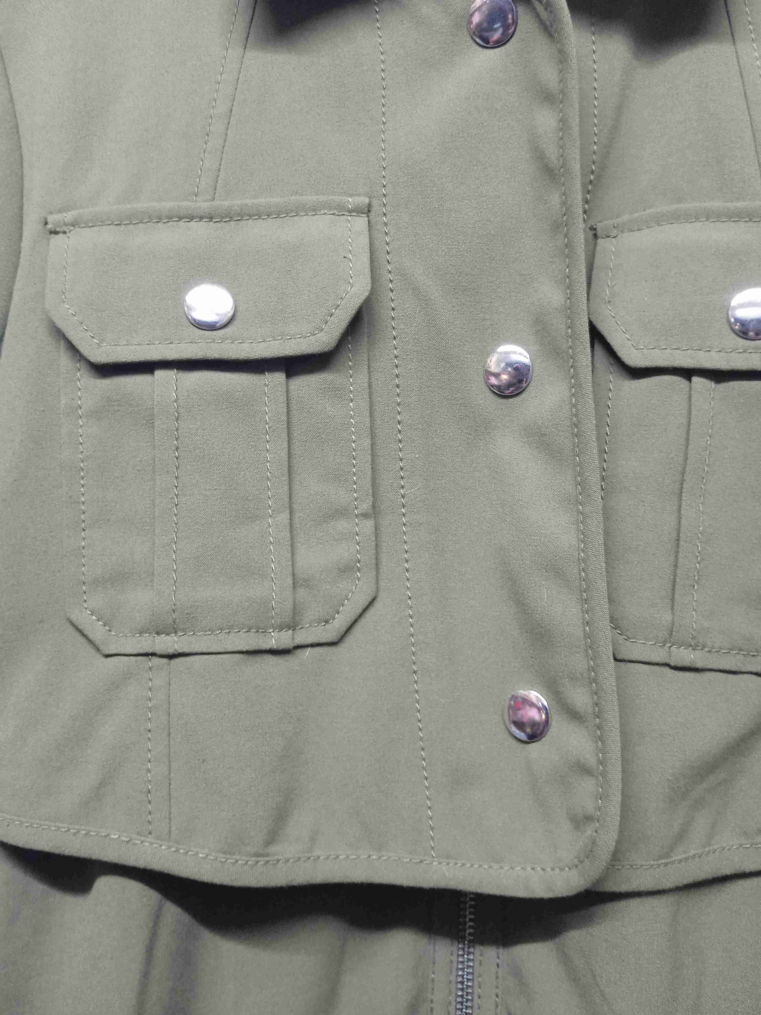 Guess Chaqueta verde militar con bolsillos - miniatura 2