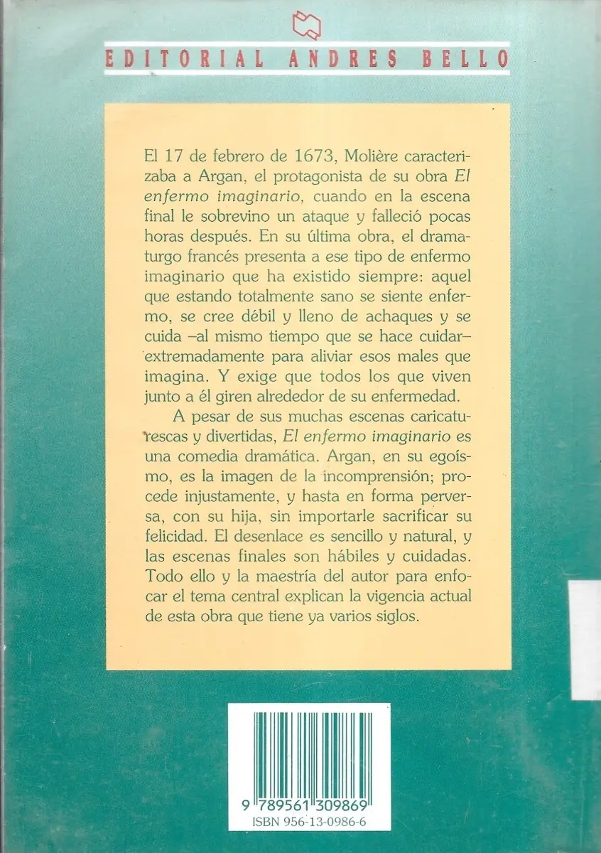 Libro 'El Enfermo Imaginario' de Molière - miniatura 2