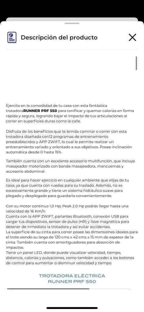 Trotadora Runner PFF 580 - miniatura 3