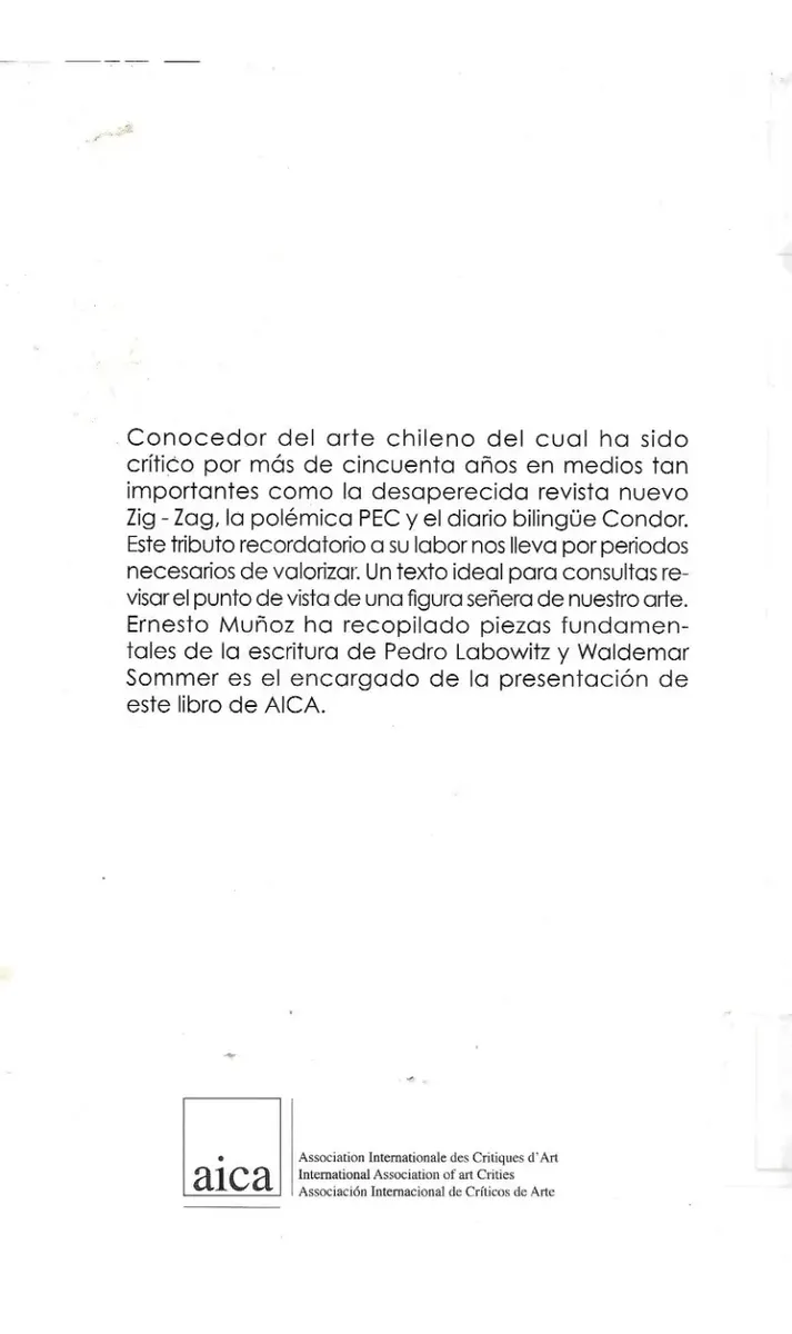 Libro Pedro Labowitz Crítico Modernidad / E. Muñoz - miniatura 2