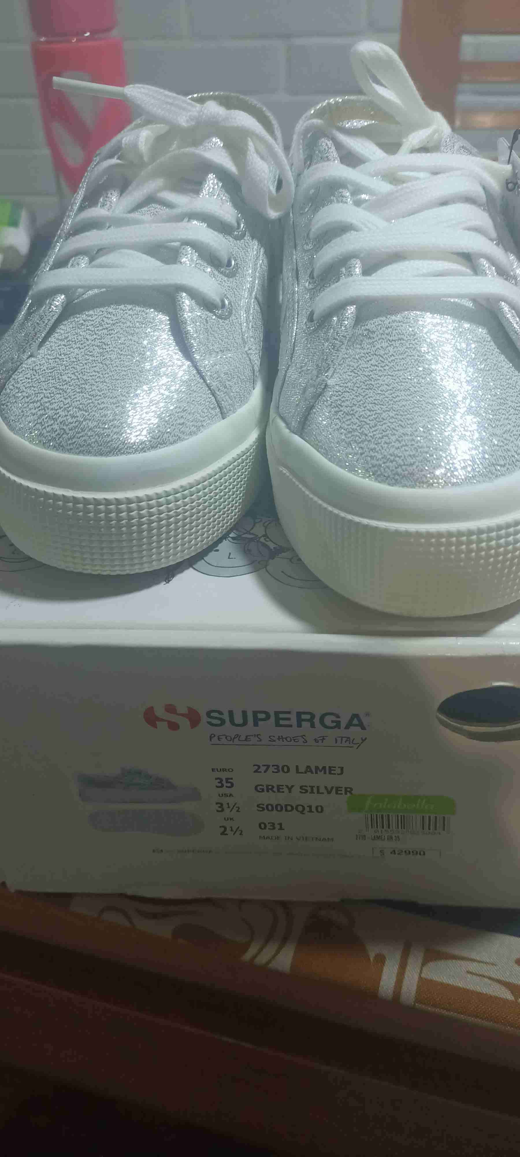 Zapatillas plateadas Superga talla 35 - miniatura 2