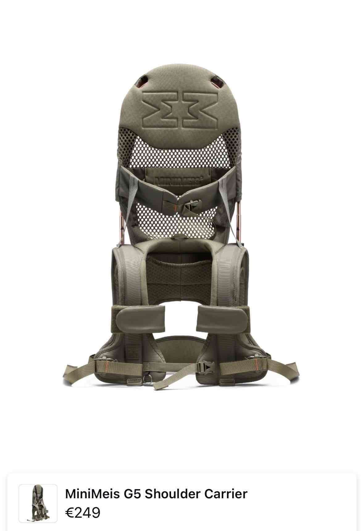 Mochila de porteo Minimeis G5 verde un uso - miniatura 6