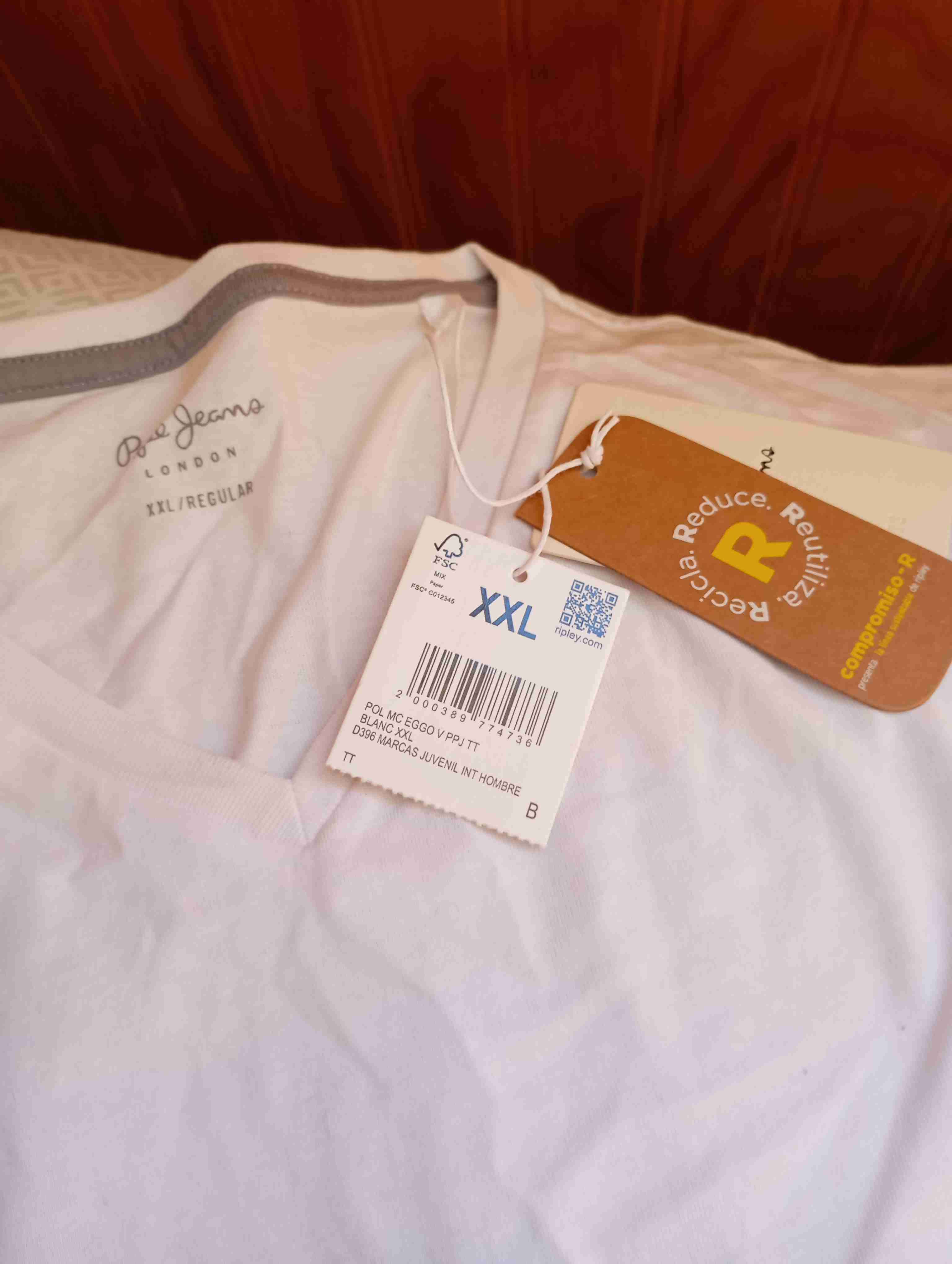 Polera blanca Pepe Jeans - miniatura 2