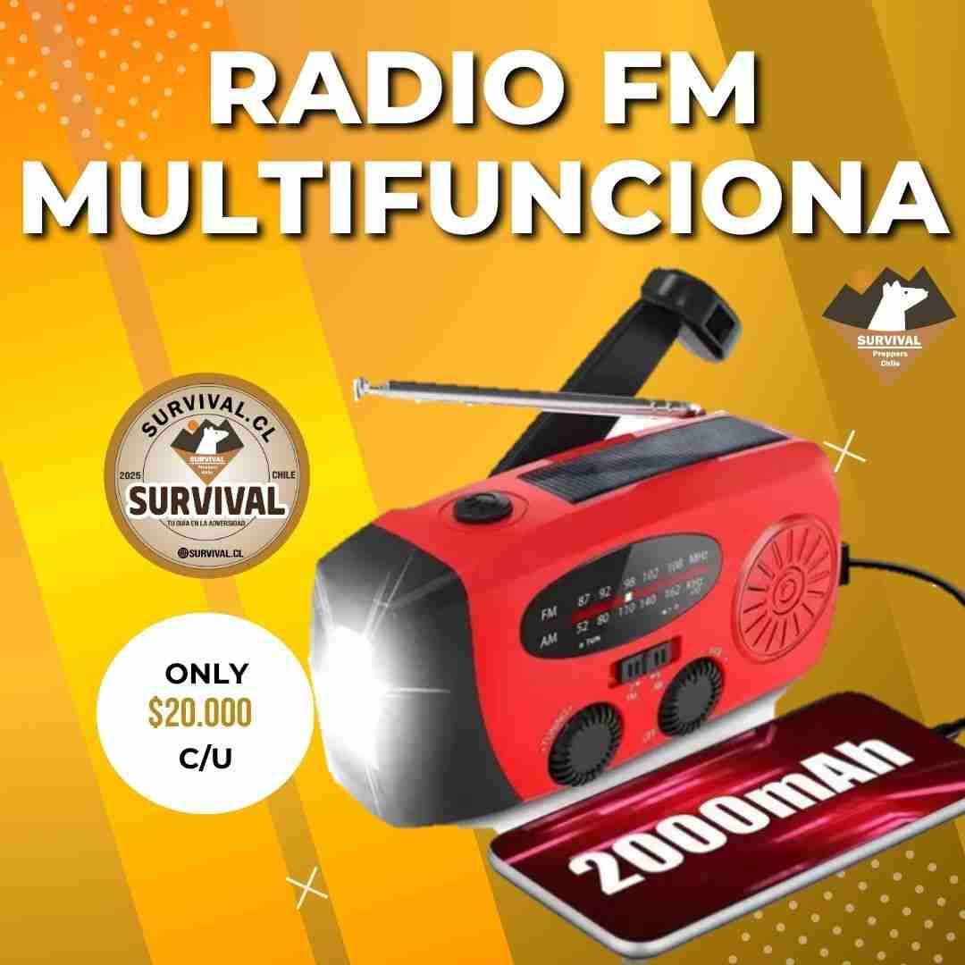 Radio y linterna con carga manual - miniatura 3