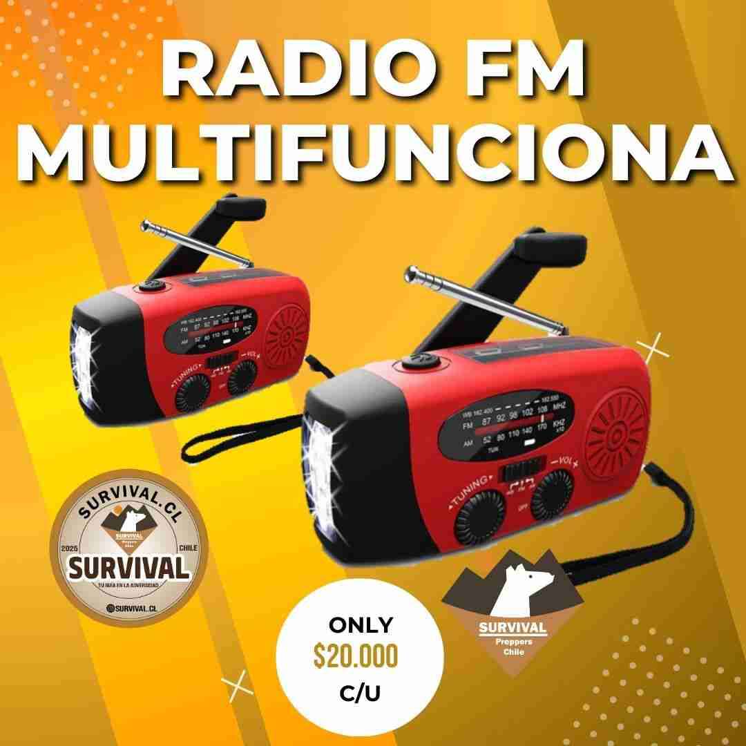 Radio y linterna con carga manual - miniatura 4