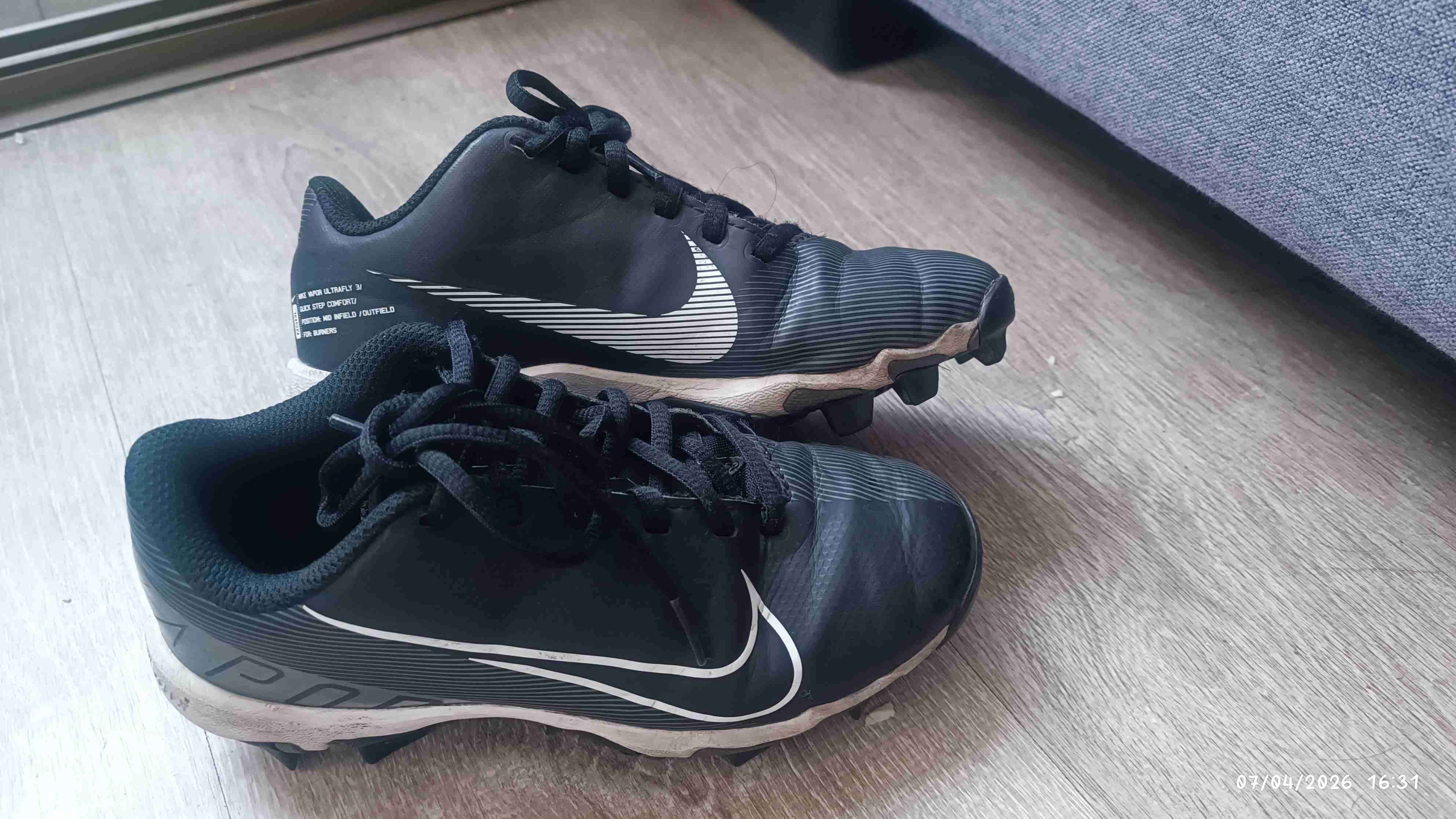 Zapatos de fútbol Nike negros - miniatura 2