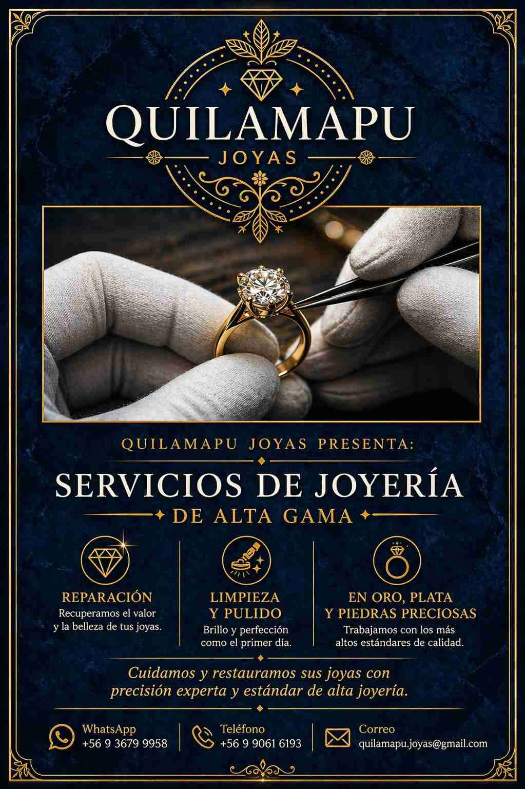 Reparación, limpieza y pulido de joyería fina