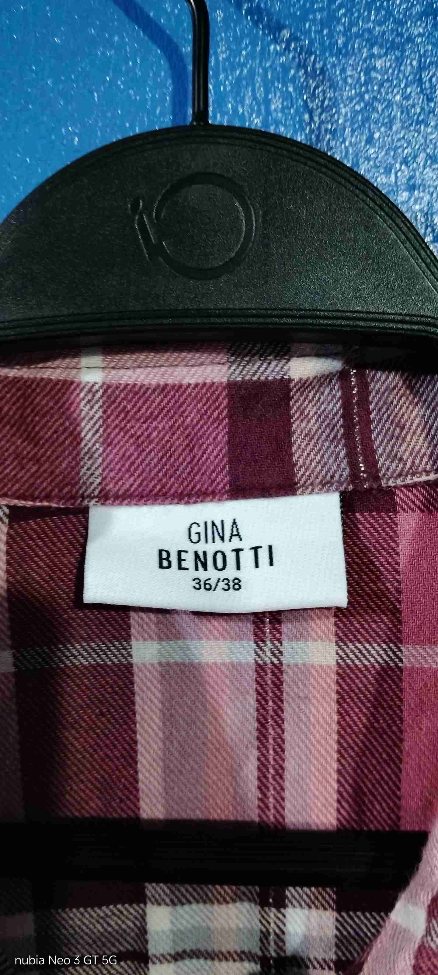 Camisa larga de cuadros rosados - miniatura 2