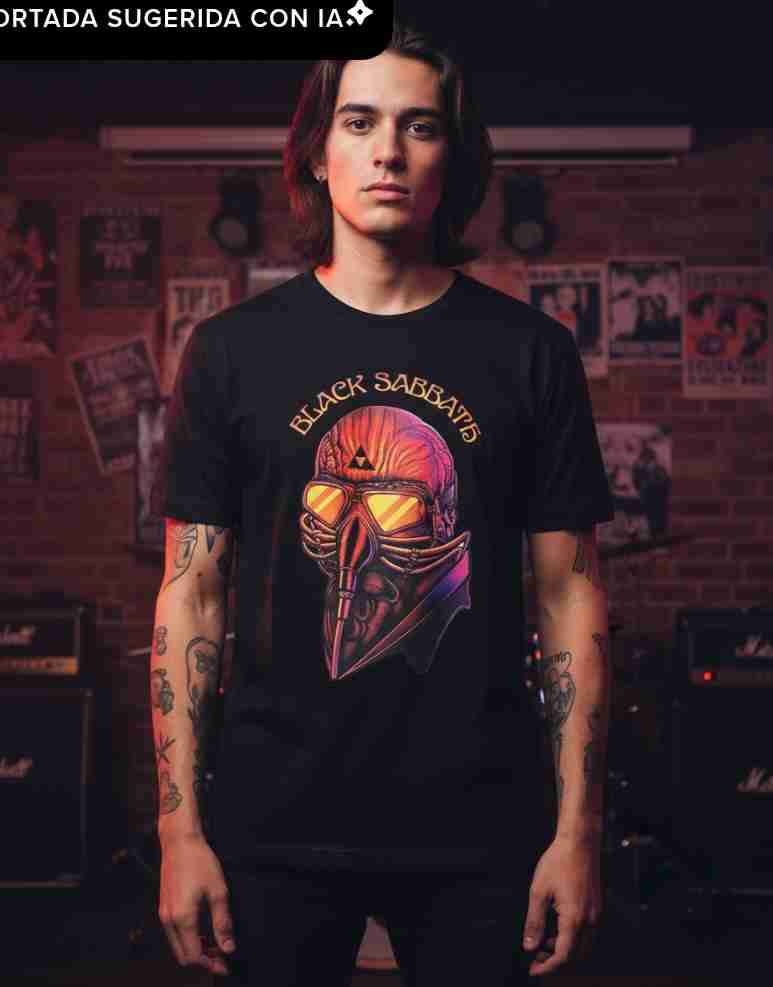 Polera negra Black Sabbath - miniatura 2